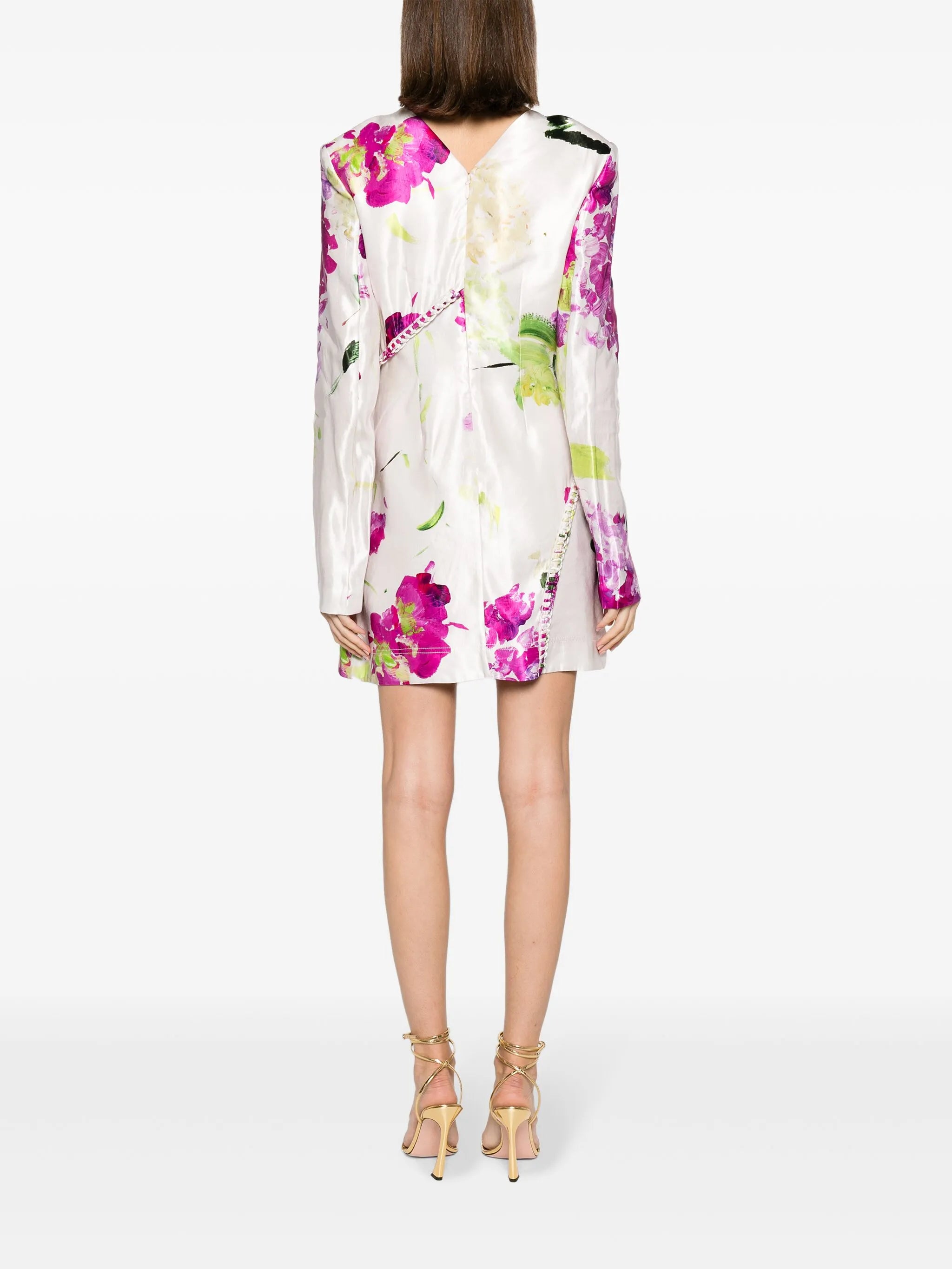 Arbour Wild Hydrangea-print minidress