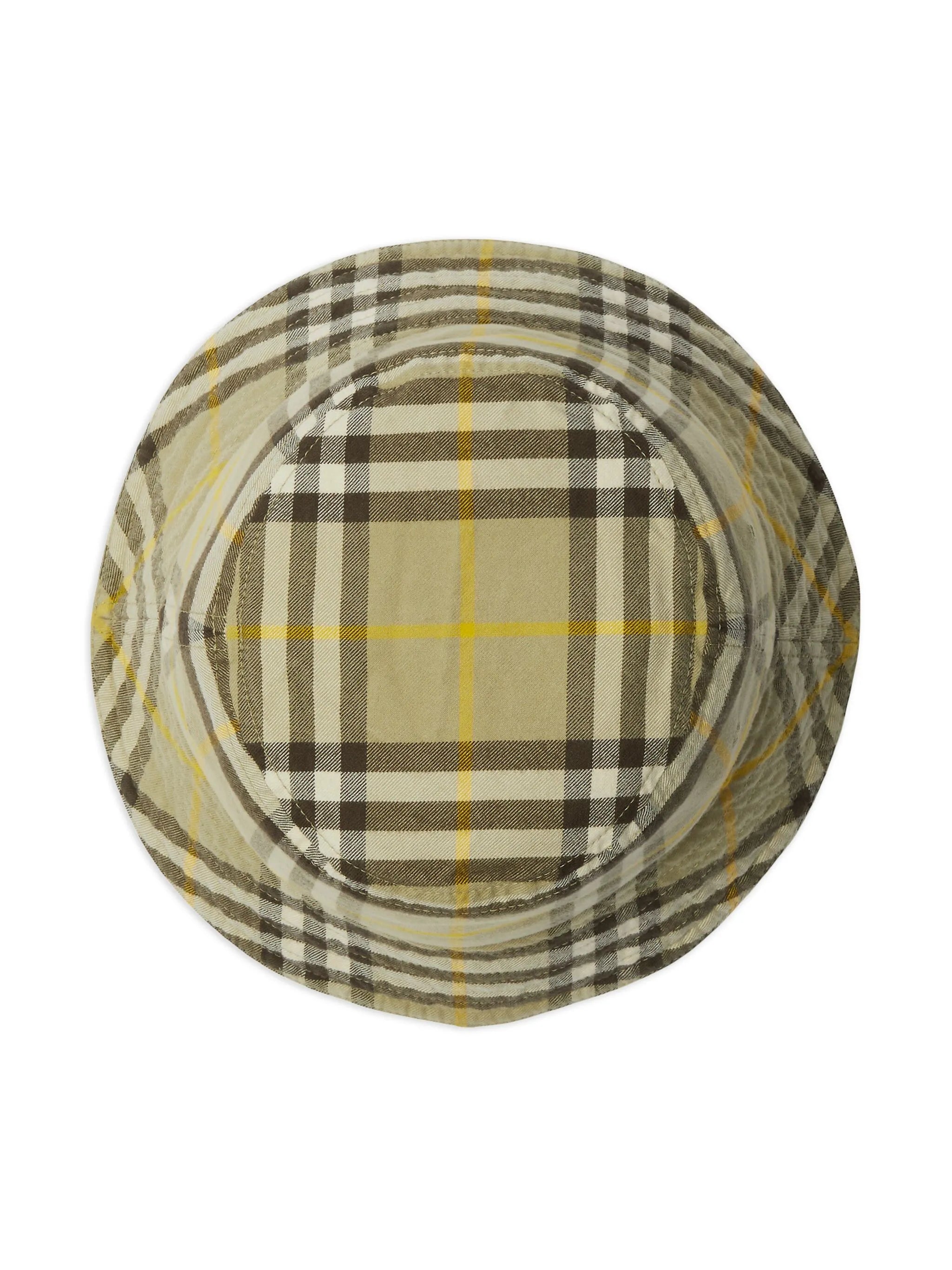 Vintage Check cotton bucket hat