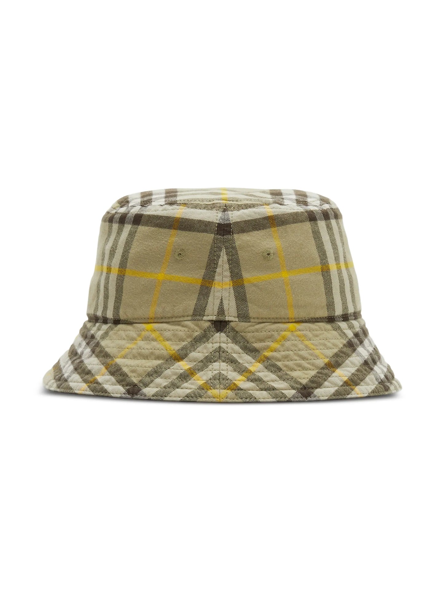 Vintage Check cotton bucket hat