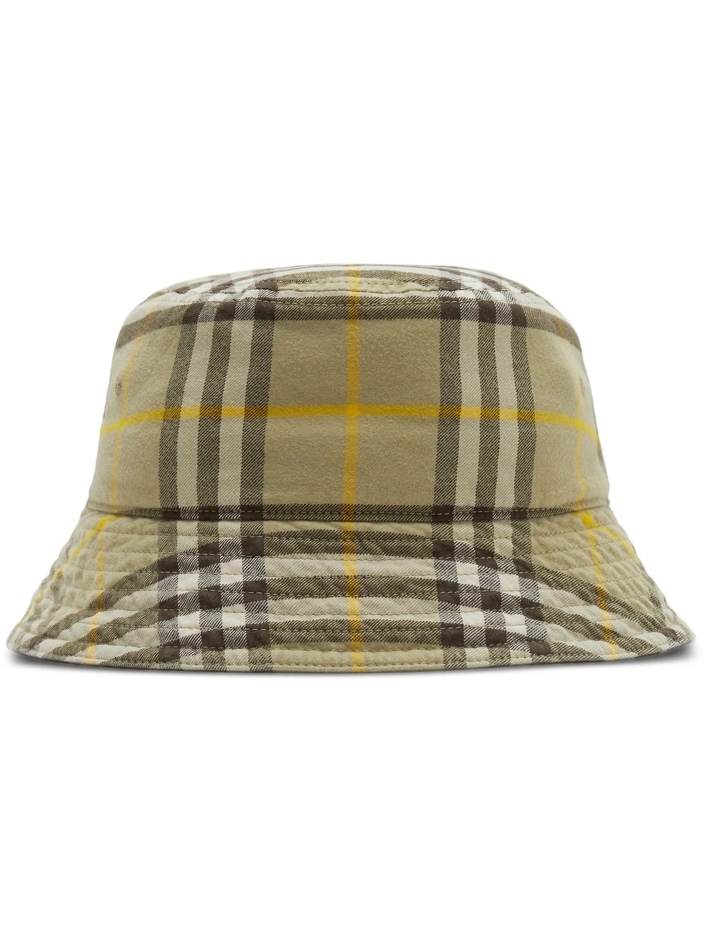 Vintage Check cotton bucket hat