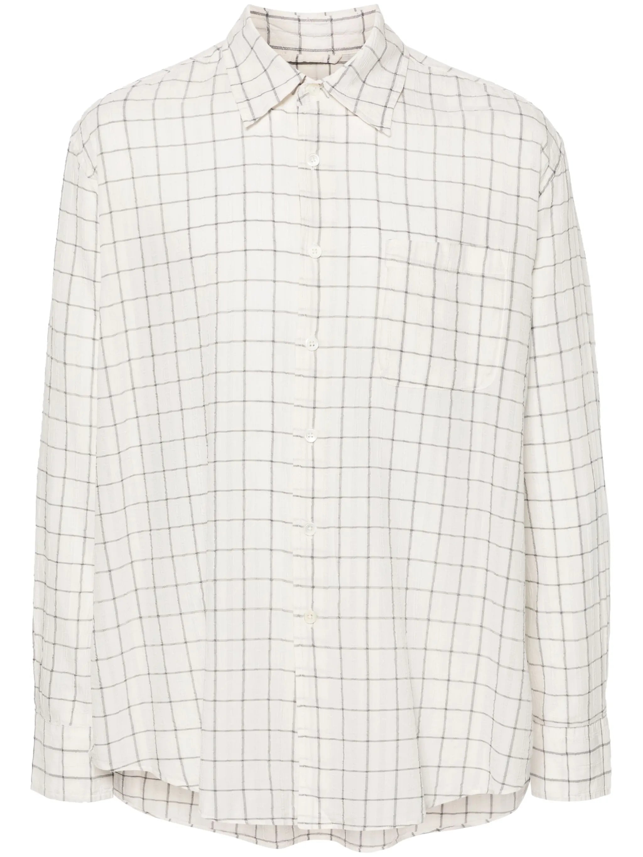 Above checked shirt