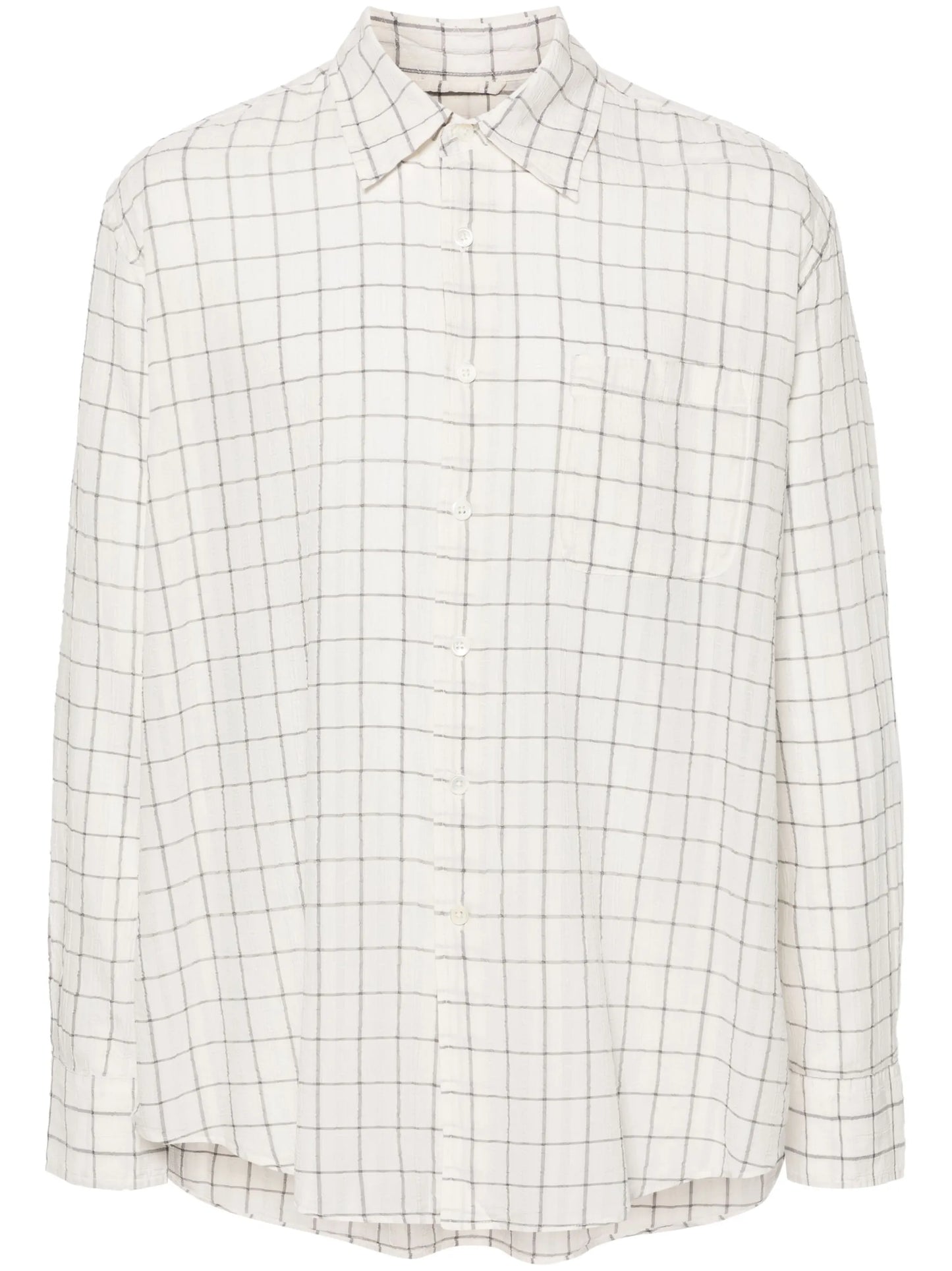 Above checked shirt