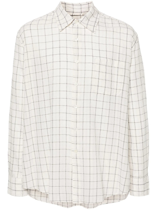 Above checked shirt