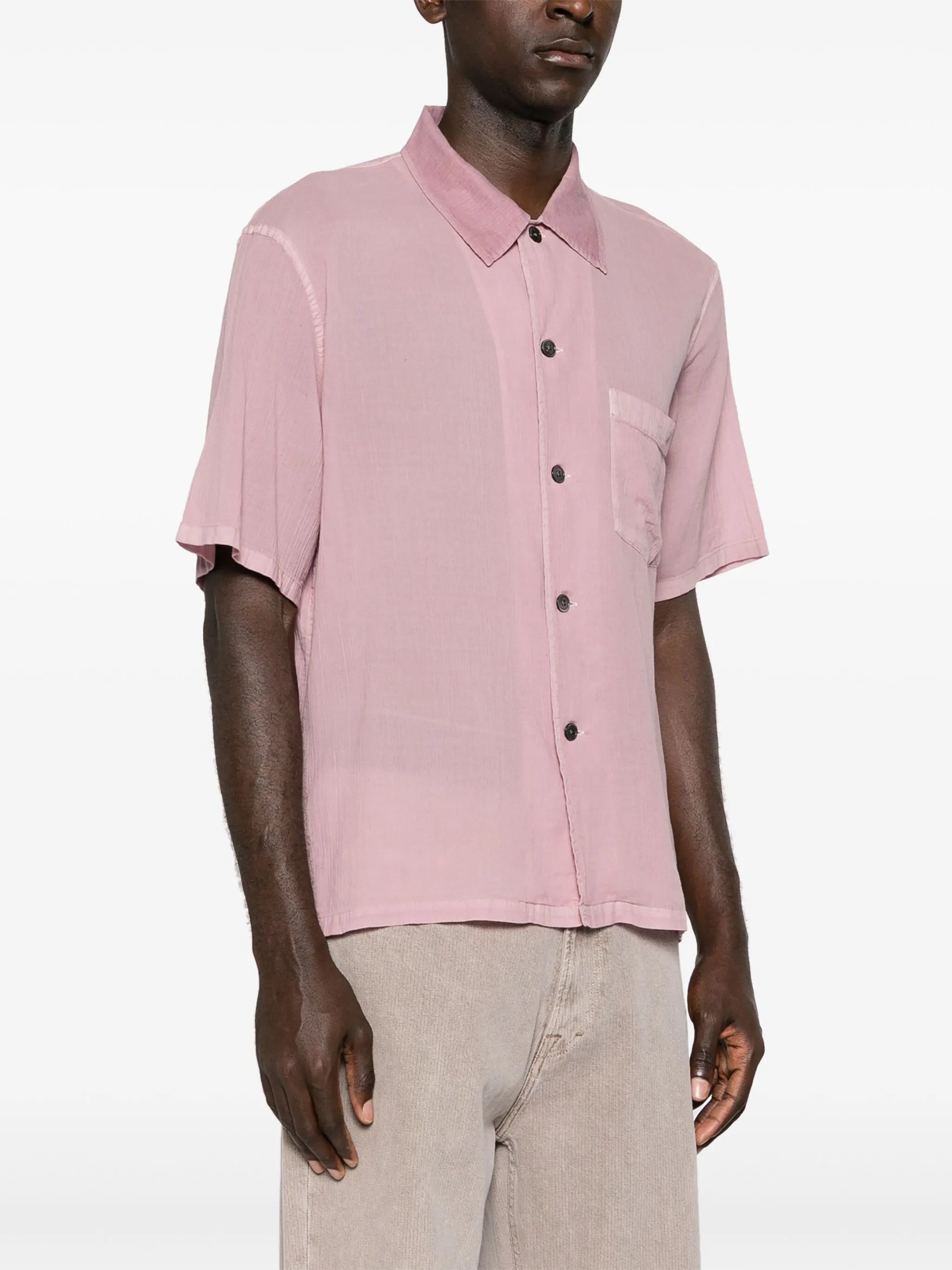 short-sleeve cotton shirt
