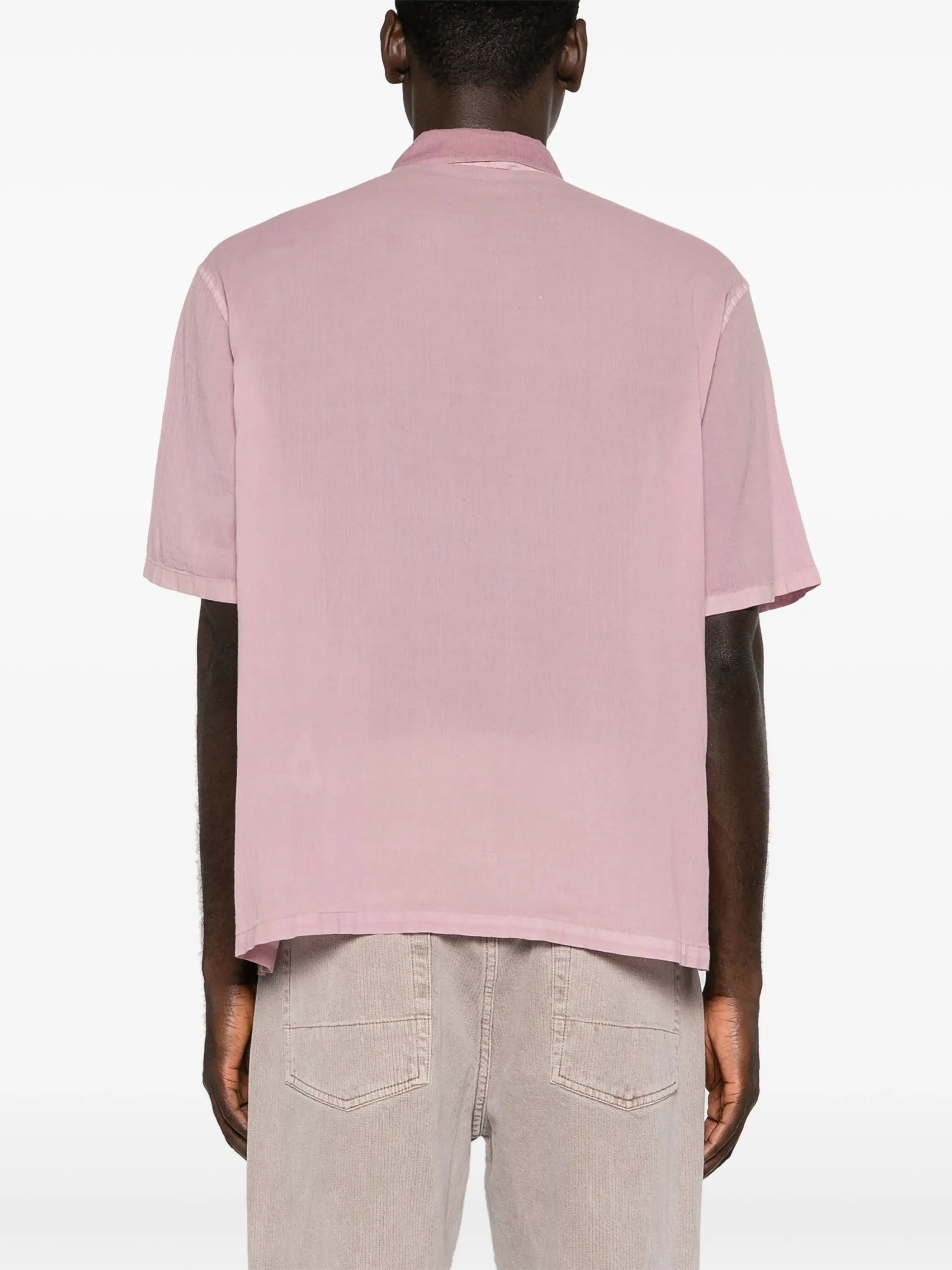 short-sleeve cotton shirt