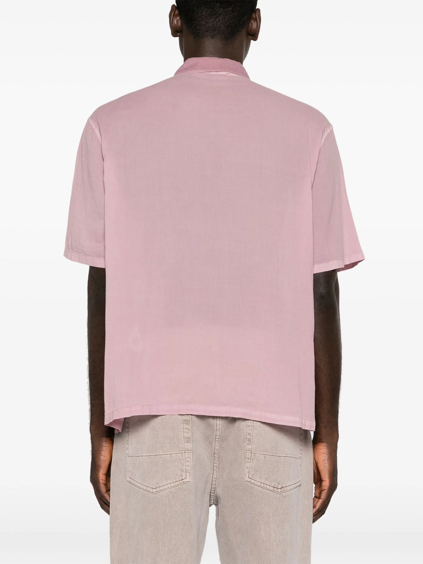 short-sleeve cotton shirt