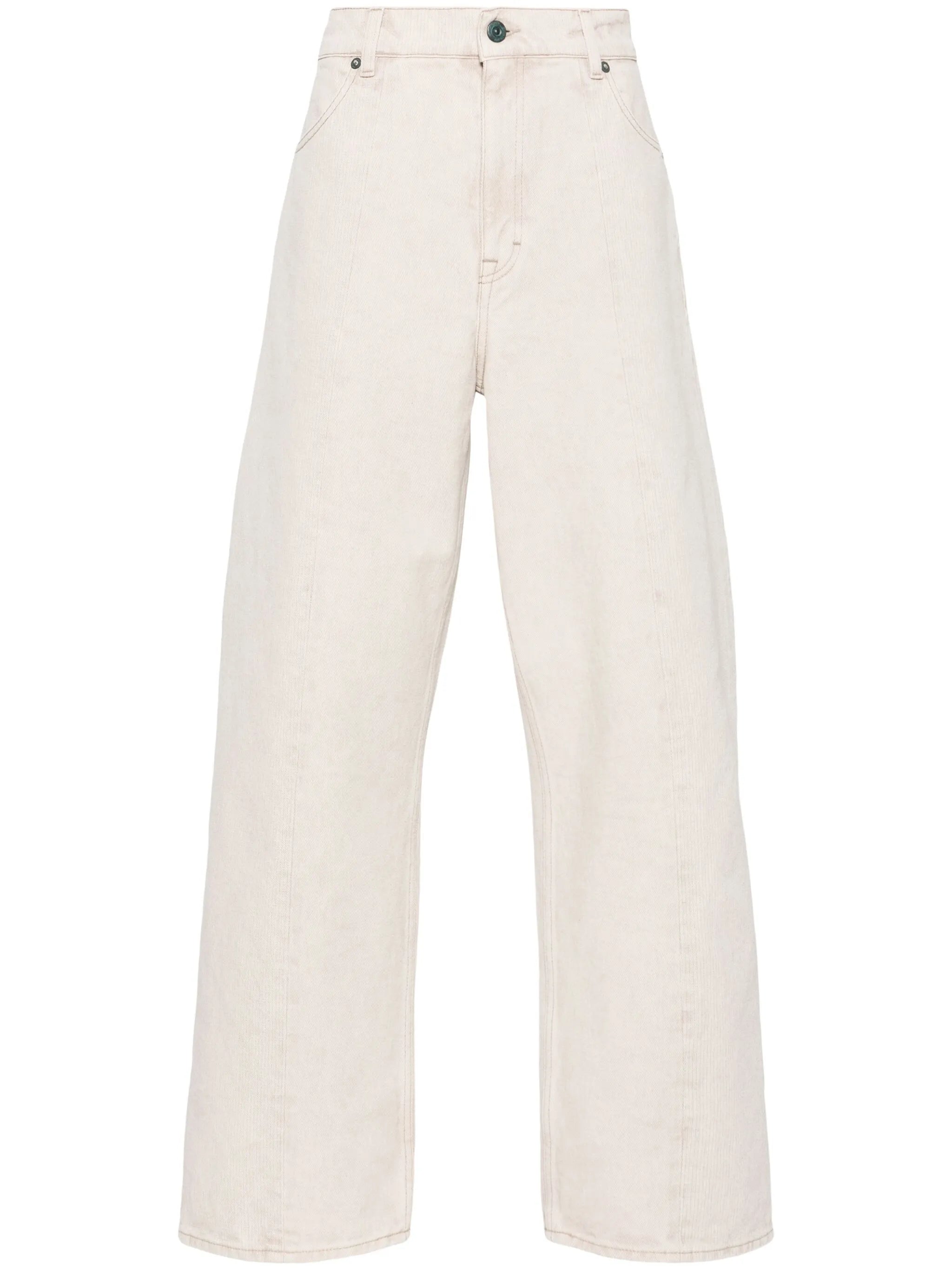Fatigue high-rise wide-leg jeans