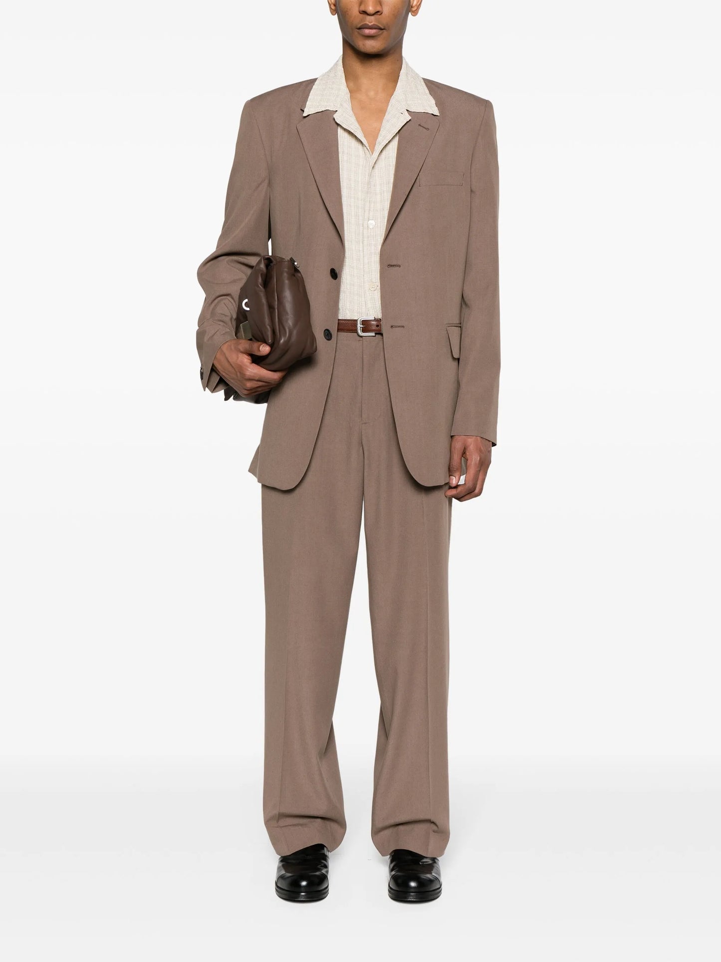 Box seersucker-texture shirt