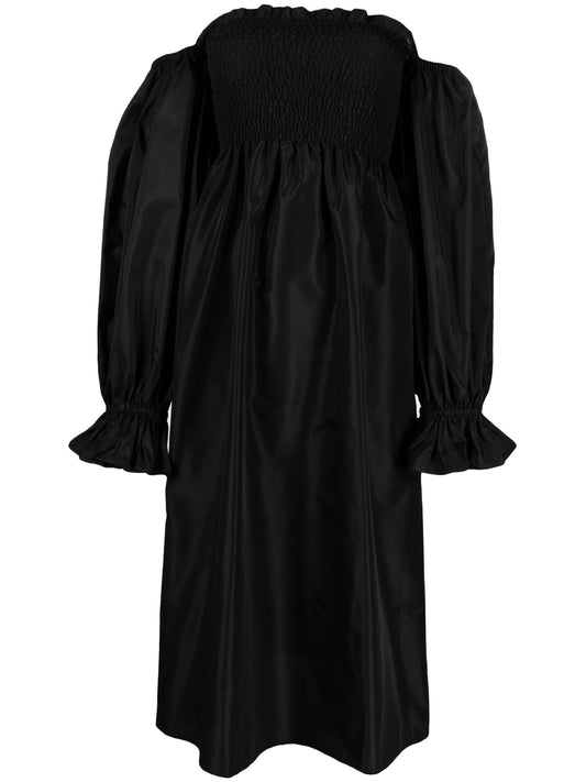 Atlanta satin crepe midi dress