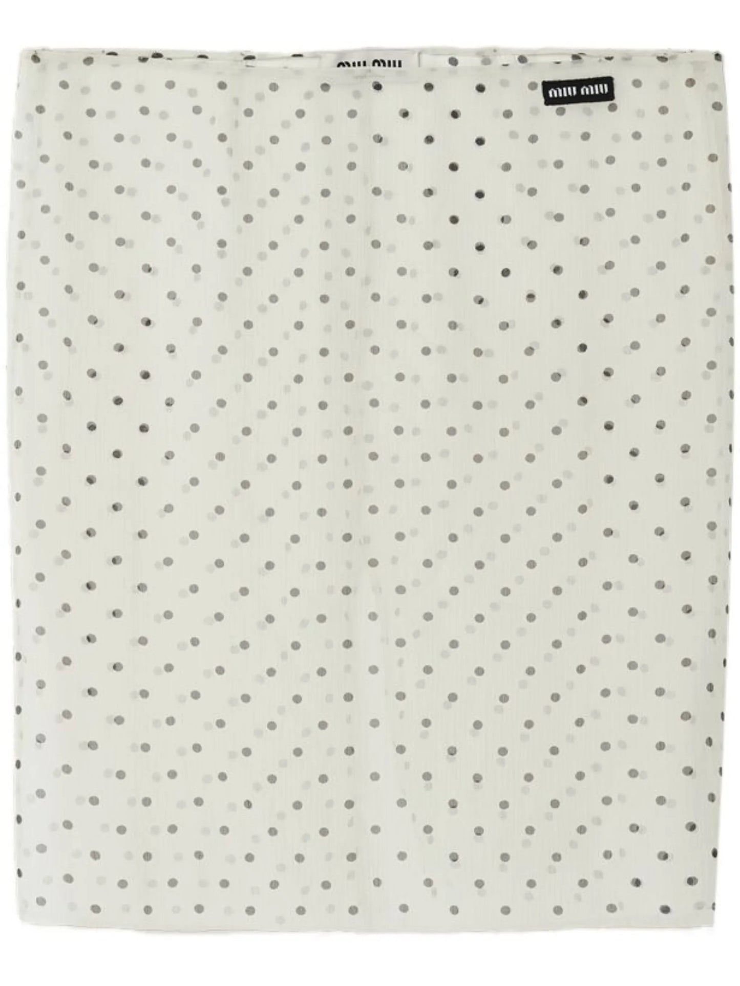 polka-dot midi skirt