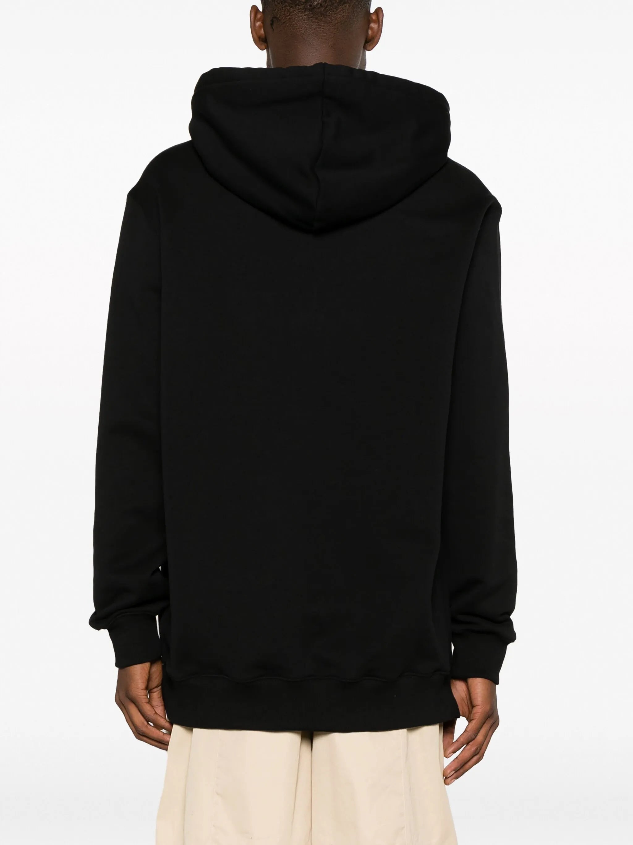 logo-appliqué cotton hoodie