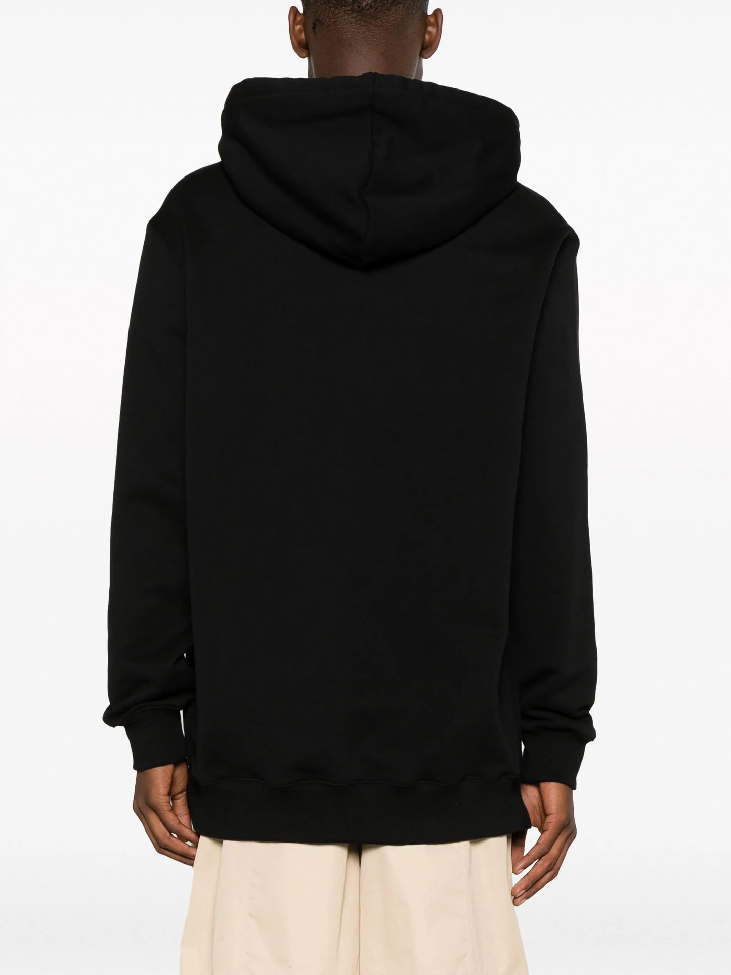 logo-appliqué cotton hoodie