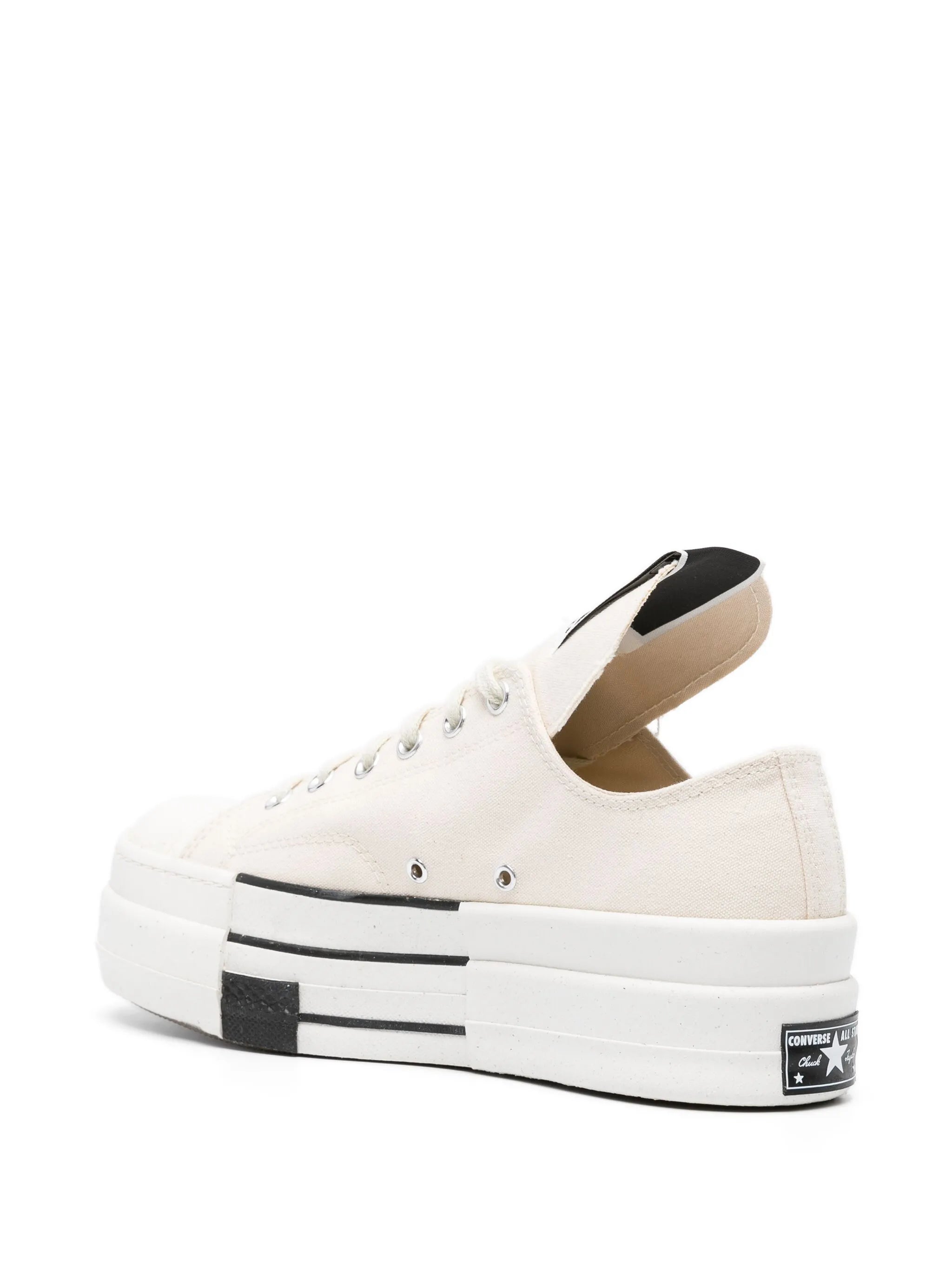 x DRKSHDW oversized-tongue lace-up sneakers