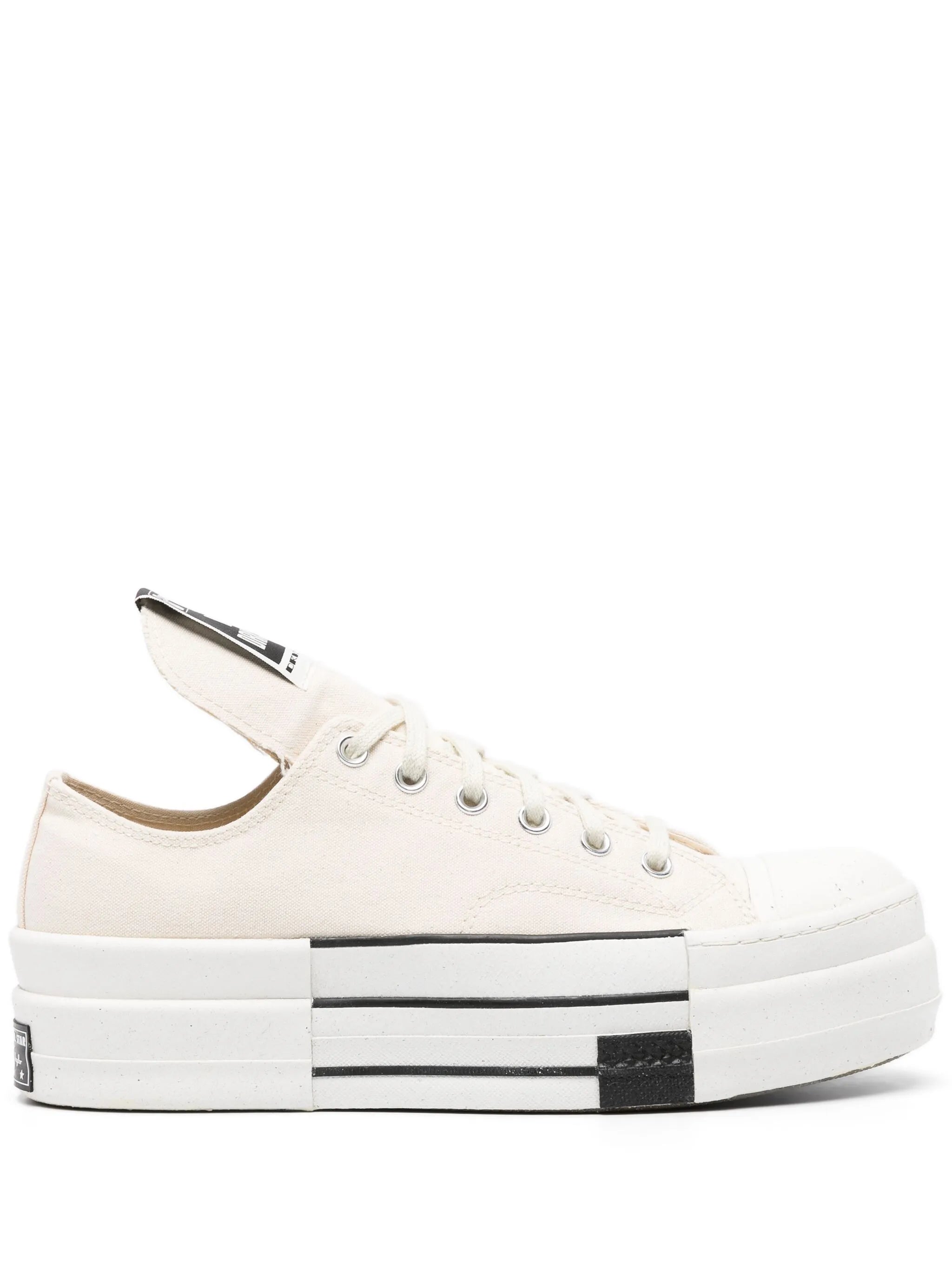x DRKSHDW oversized-tongue lace-up sneakers