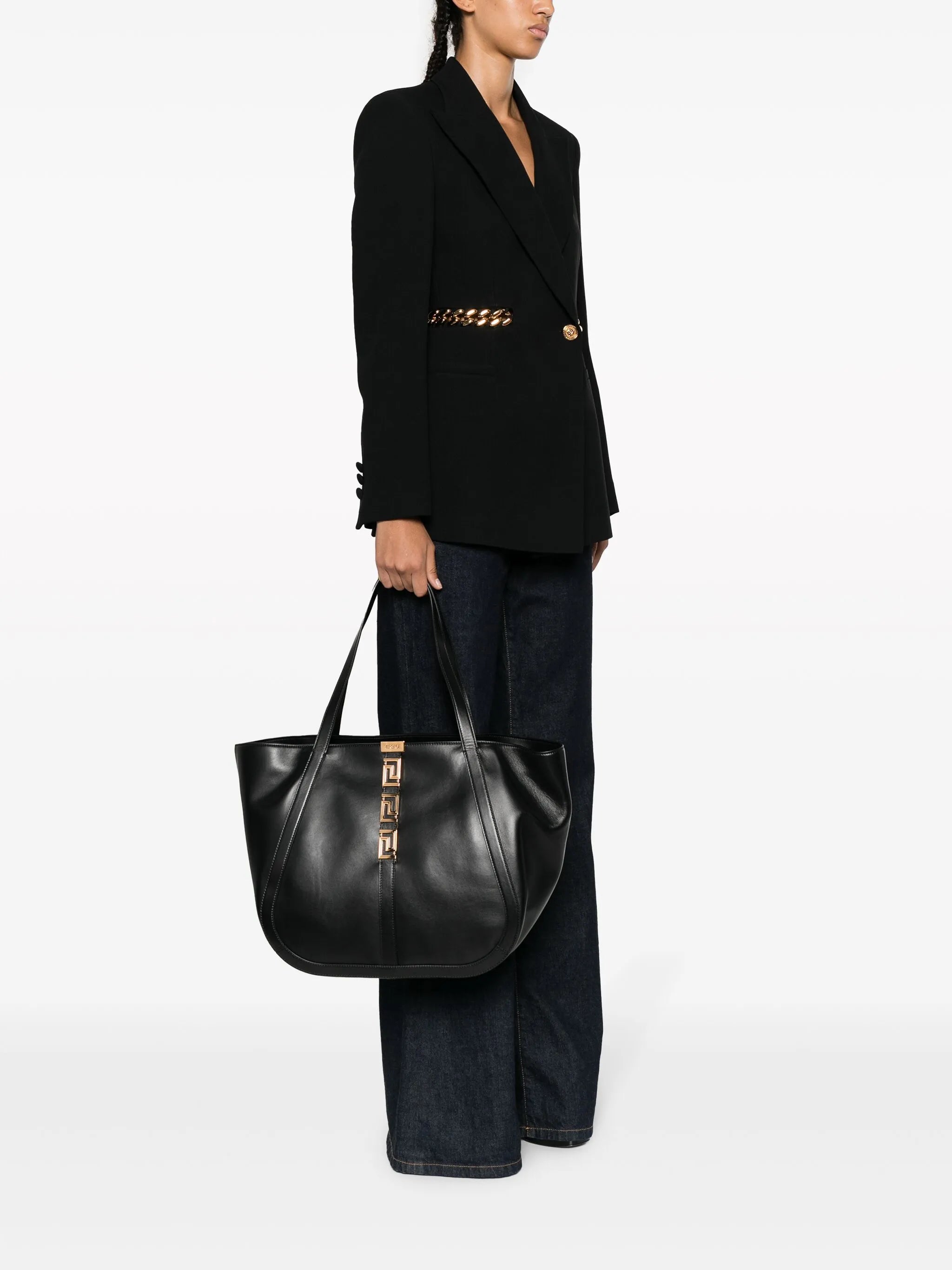 large Greca Goddess tote bag