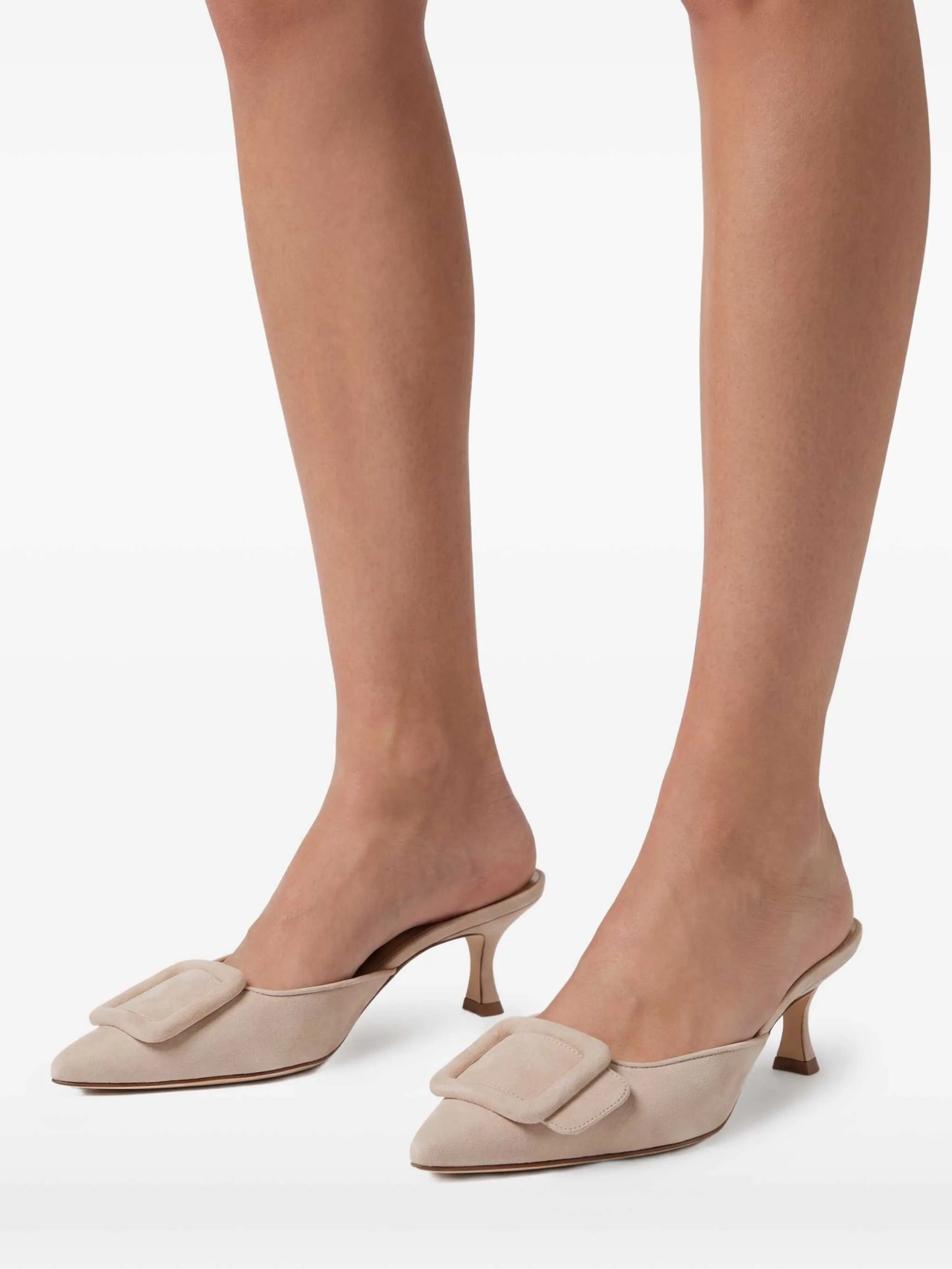 Maysale 50mm suede pumps
