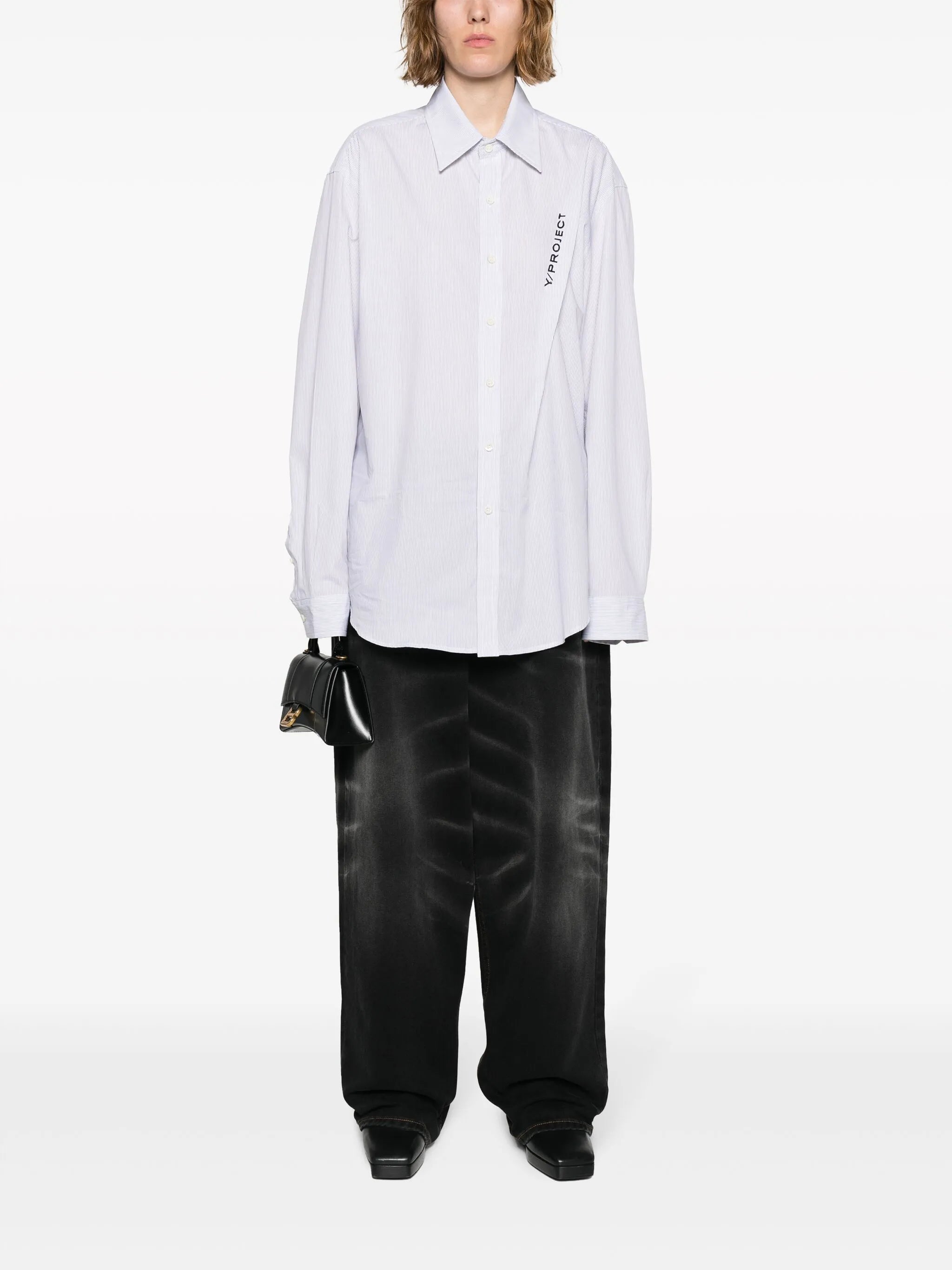 washed wide-leg jeans