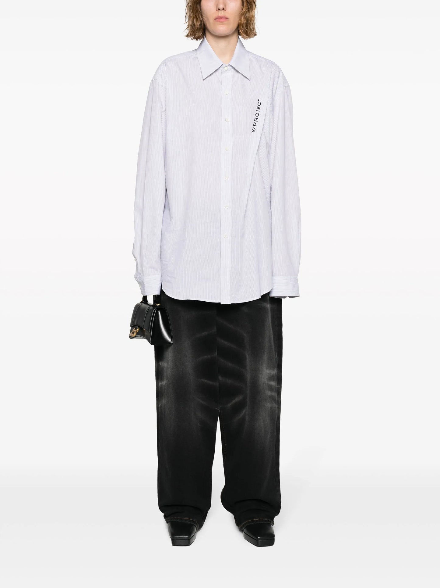 washed wide-leg jeans