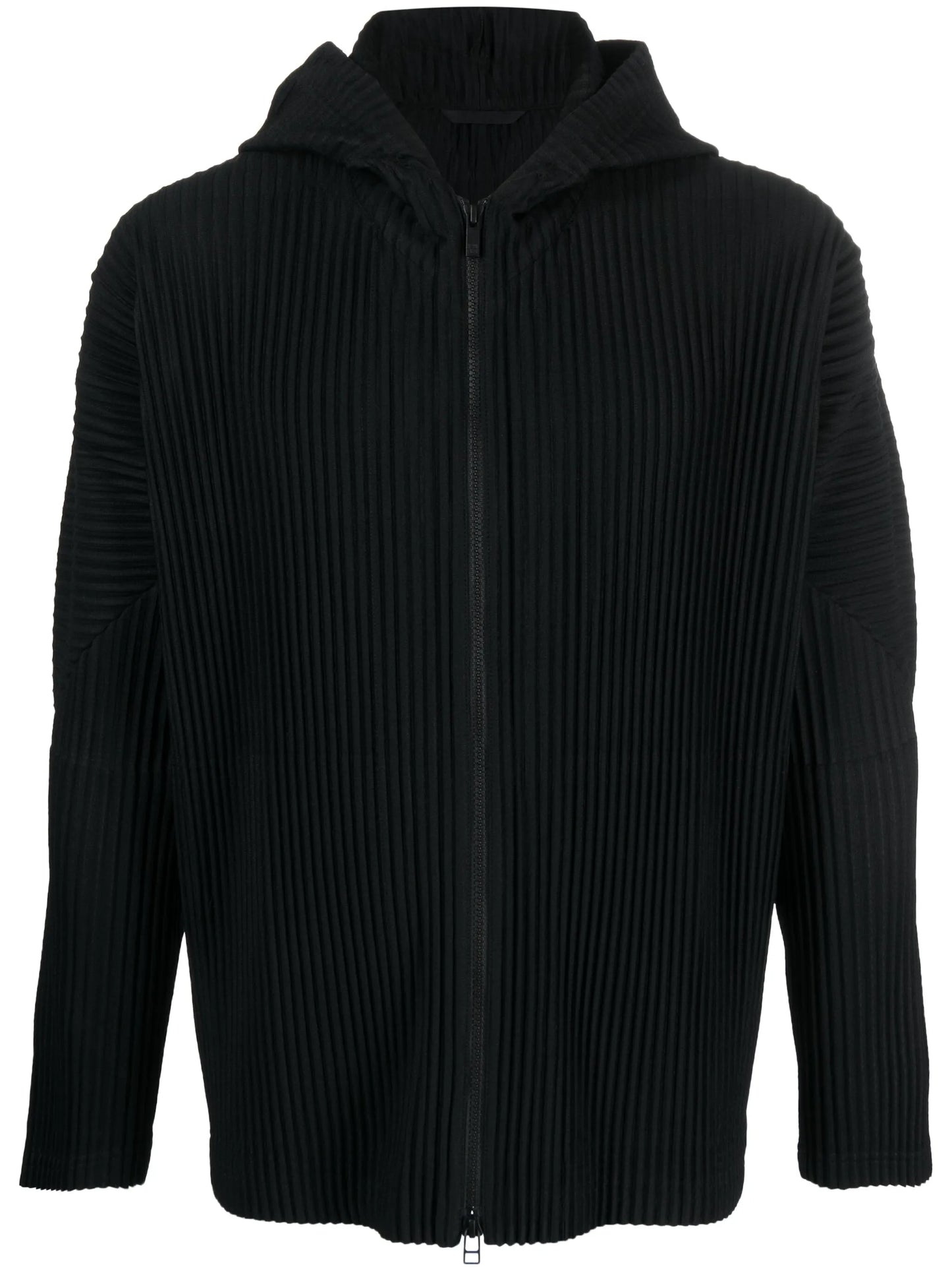 zipped corduroy hoodie
