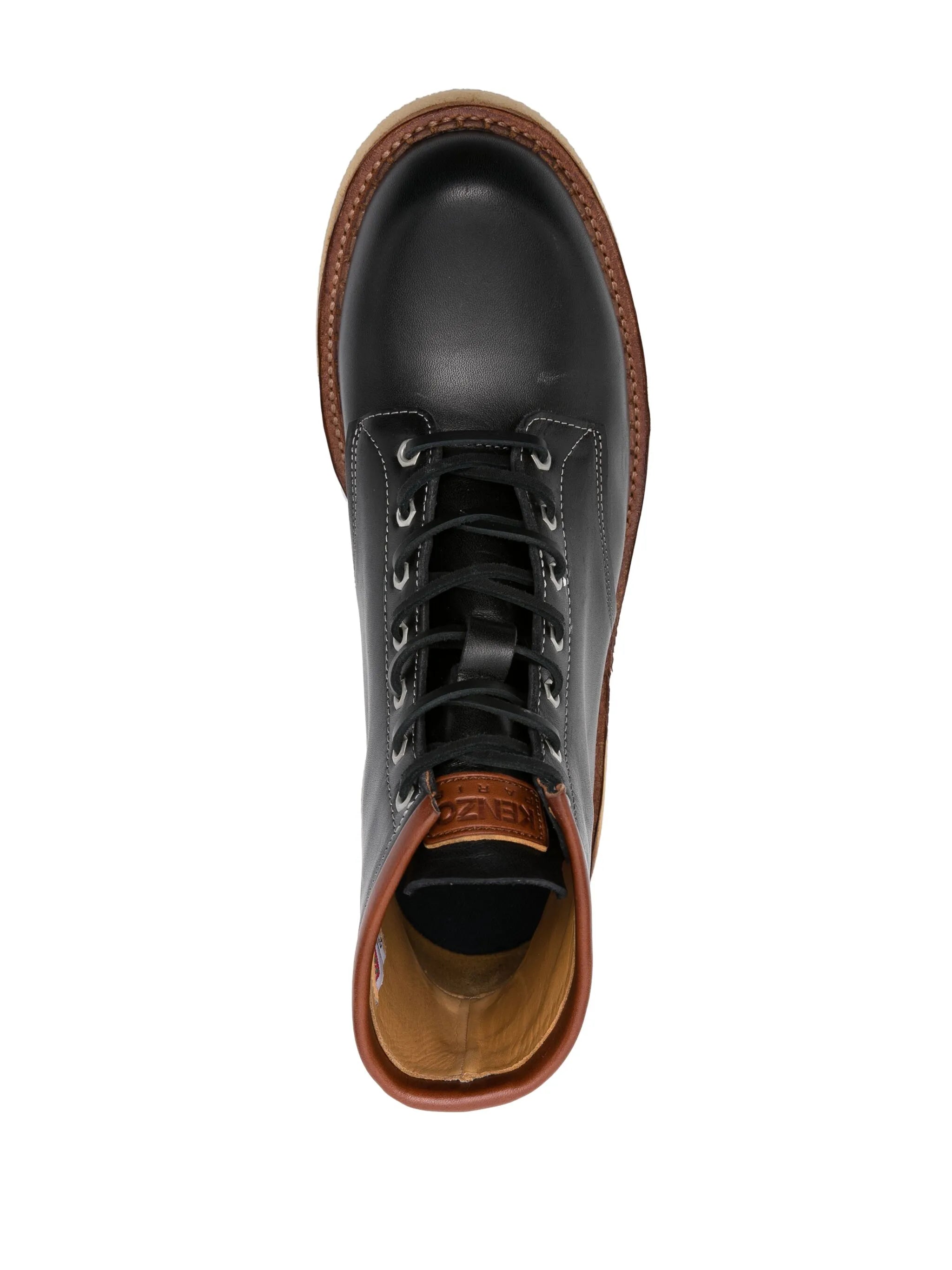 Yama wedge leather boots