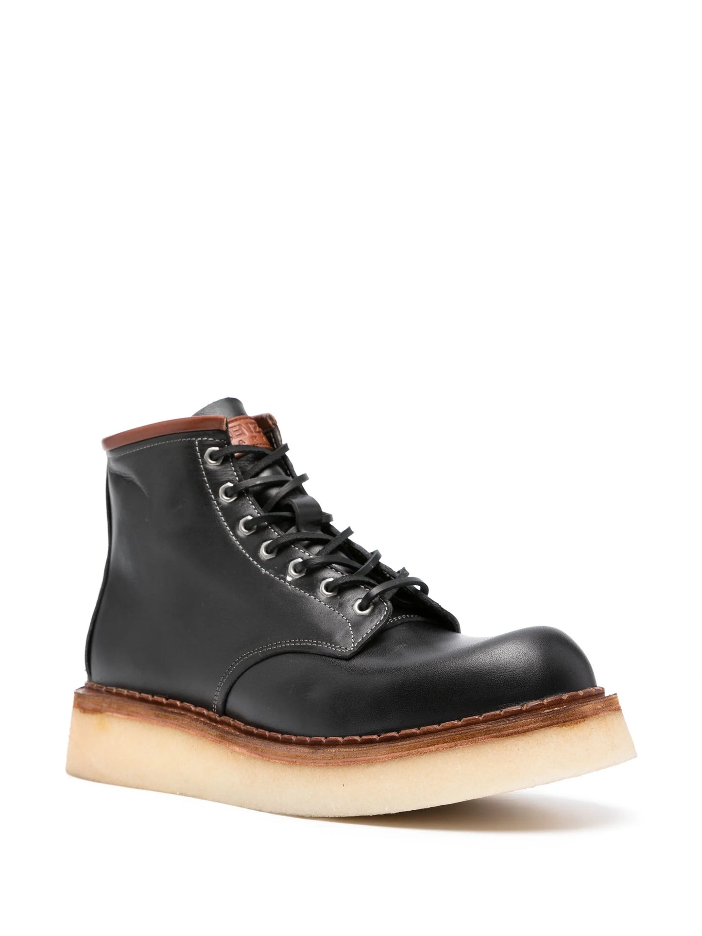 Yama wedge leather boots