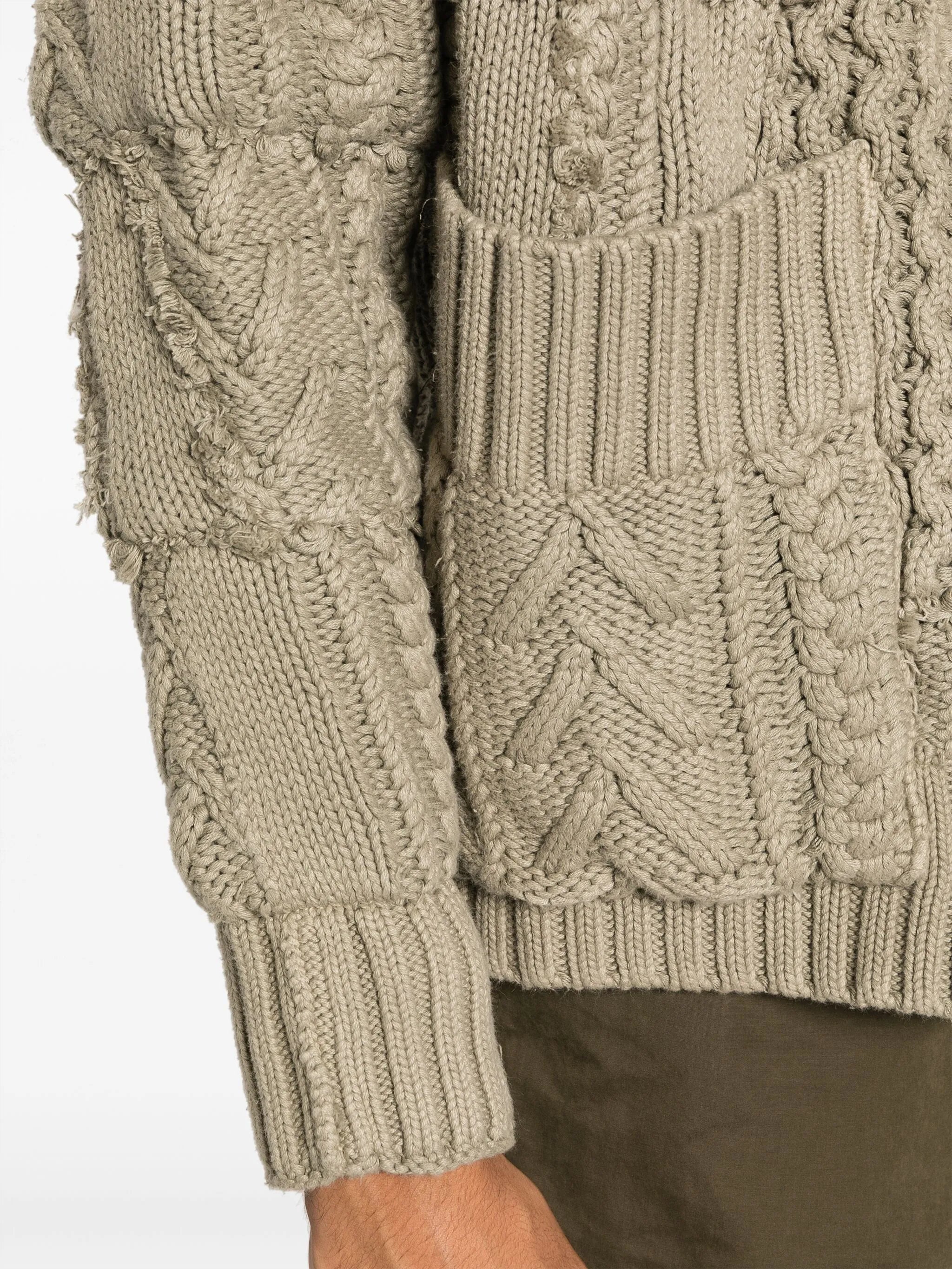 Army Fisherman GL1 chunky-knit cardigan