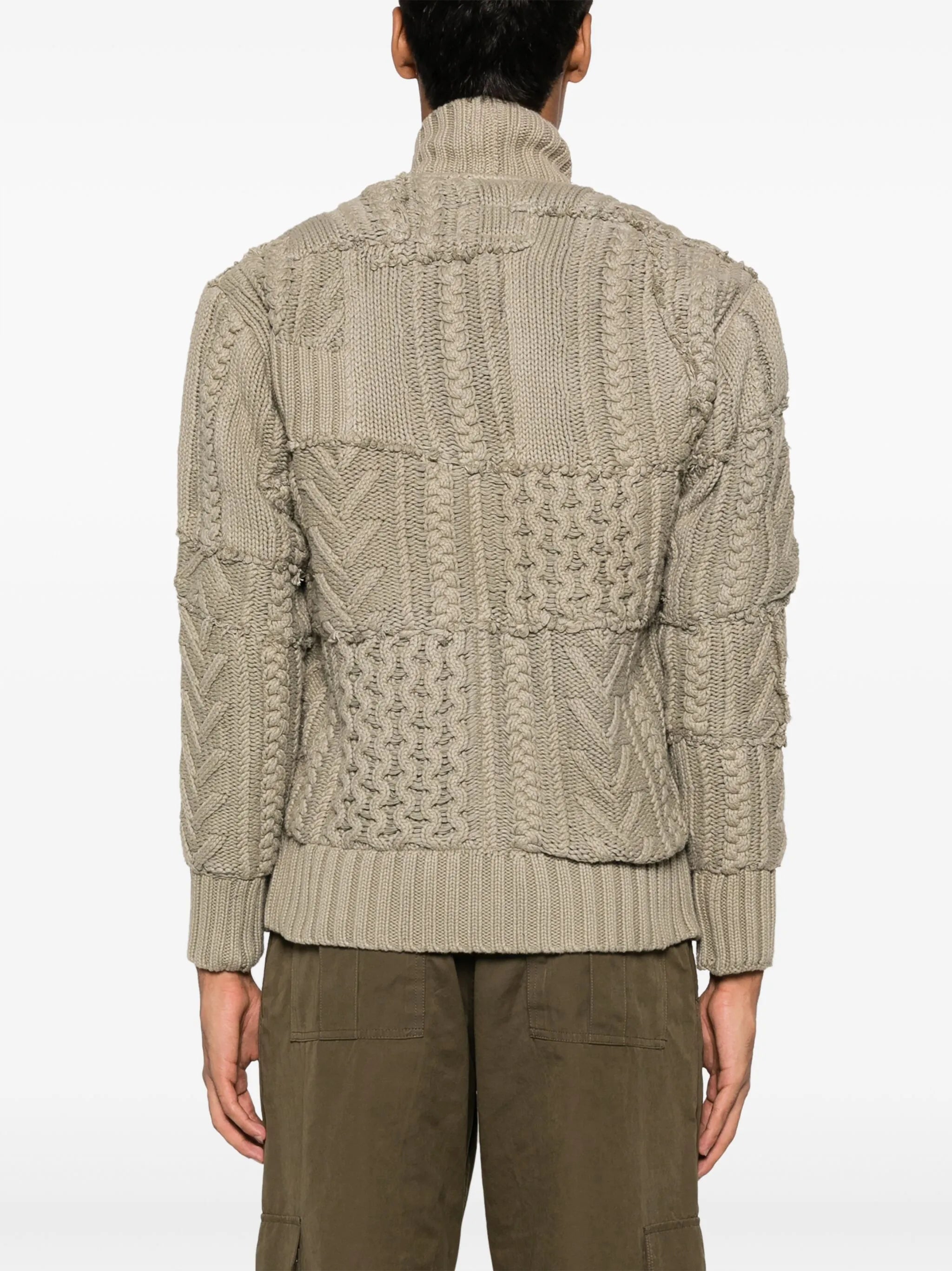 Army Fisherman GL1 chunky-knit cardigan