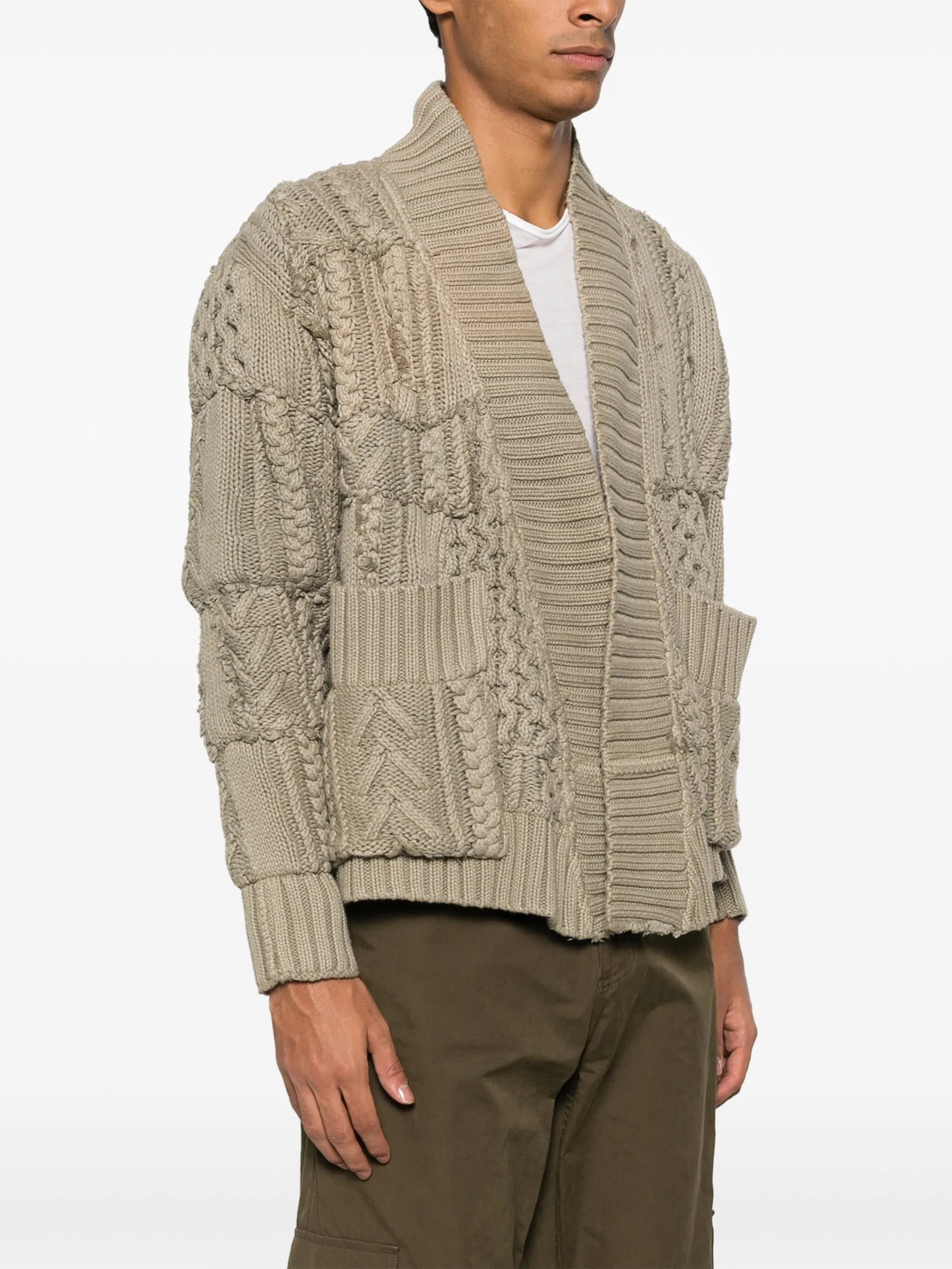 Army Fisherman GL1 chunky-knit cardigan