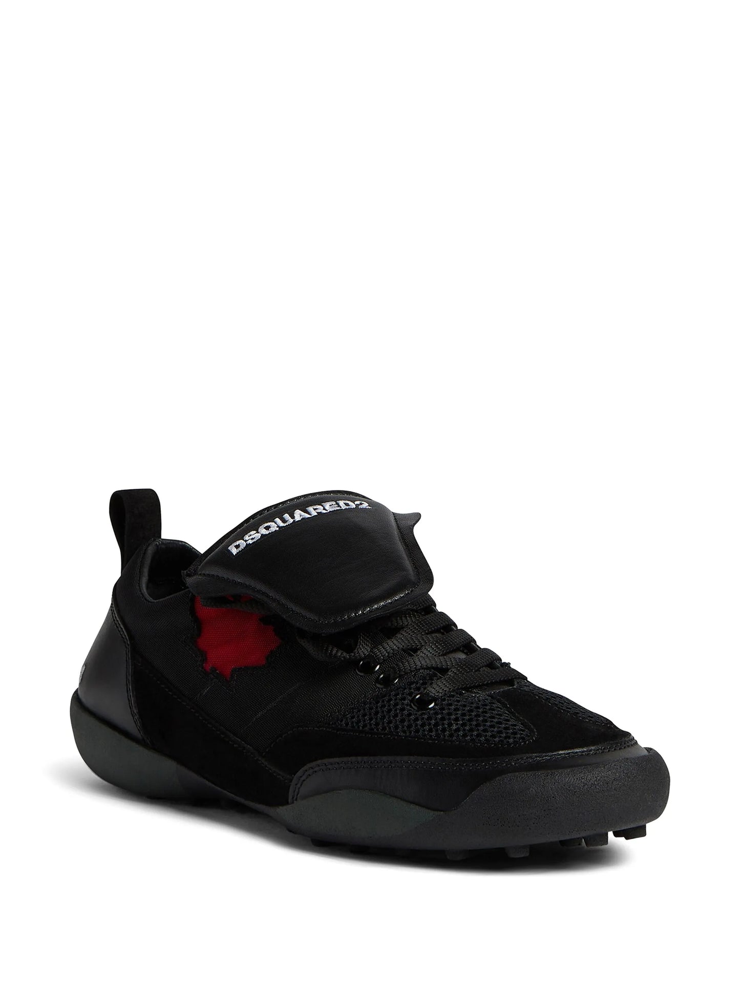 maple-leaf leather sneakers