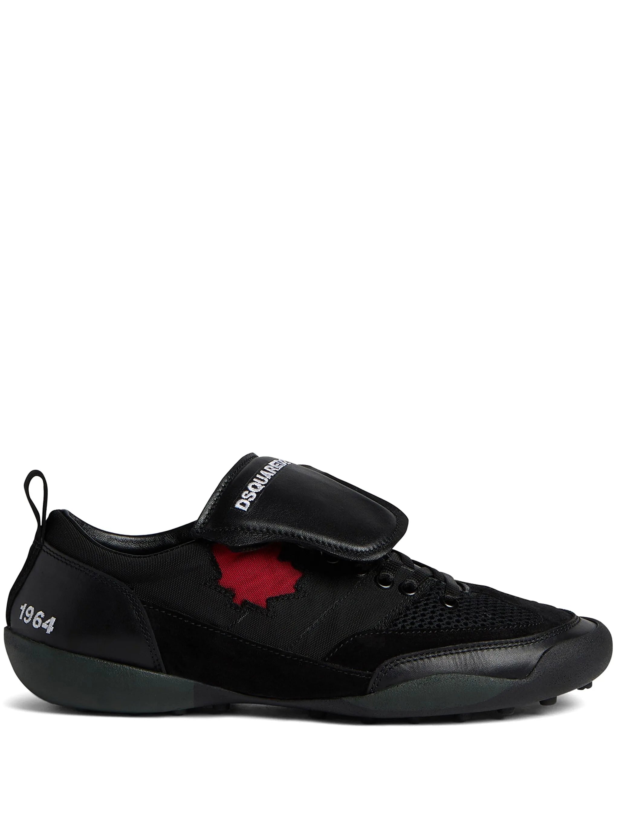 maple-leaf leather sneakers