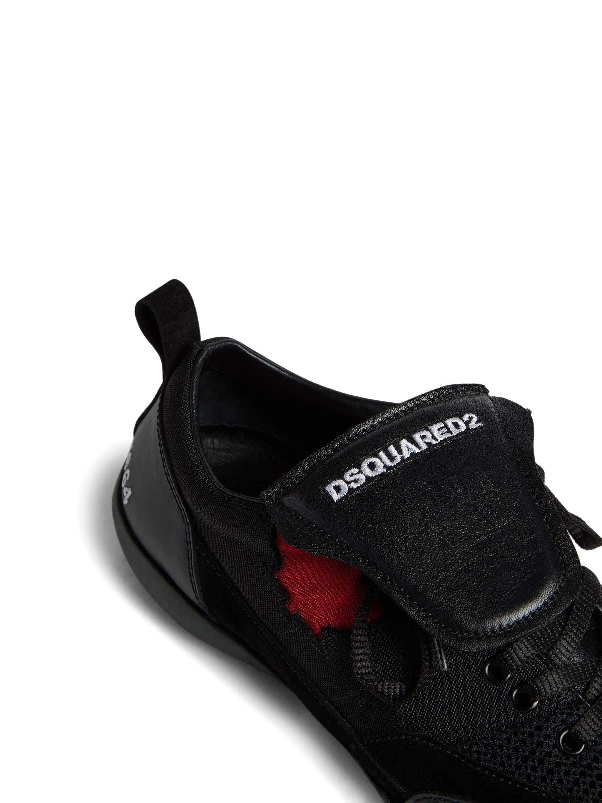 maple-leaf leather sneakers