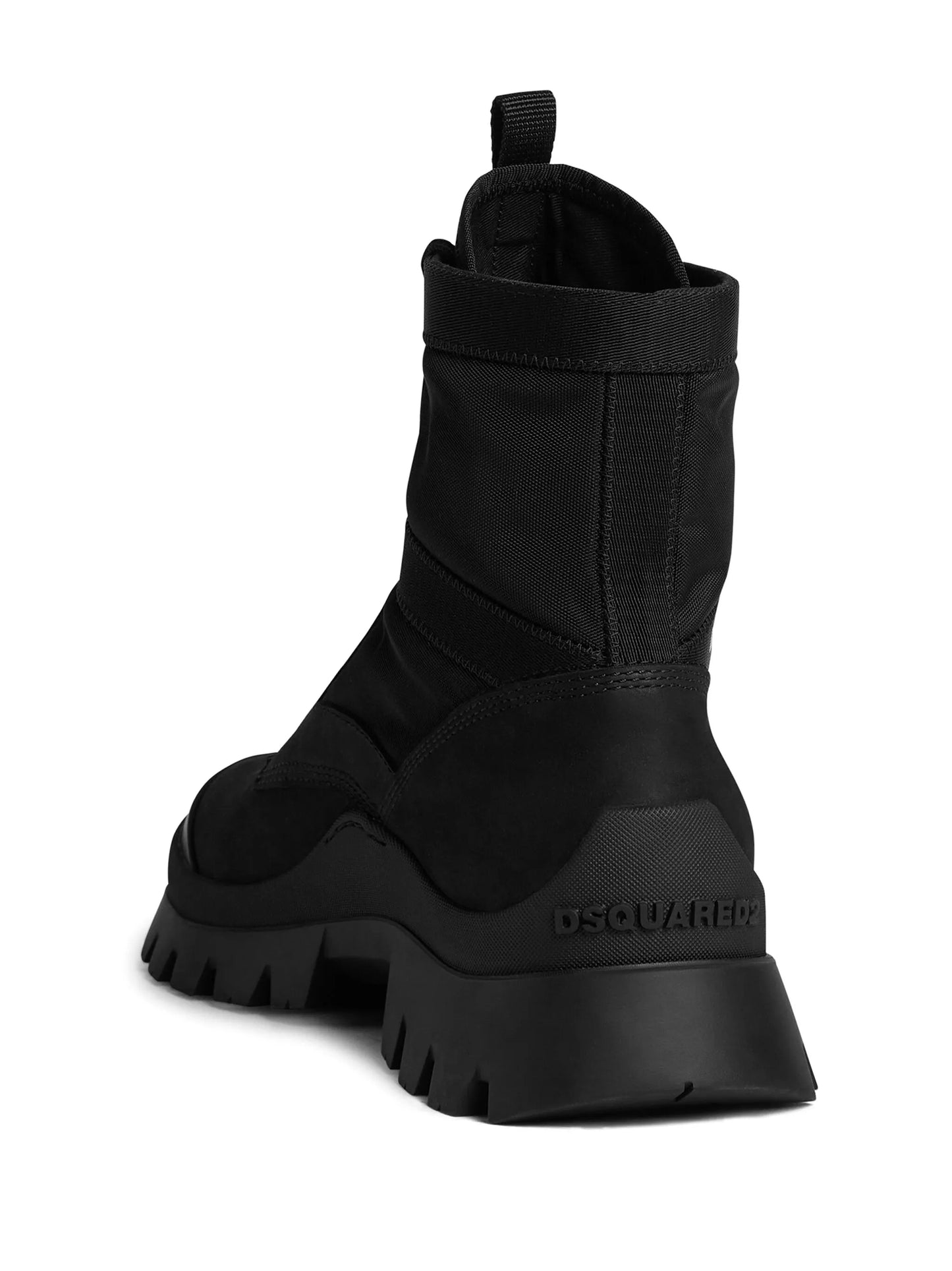 logo-print lace up boots