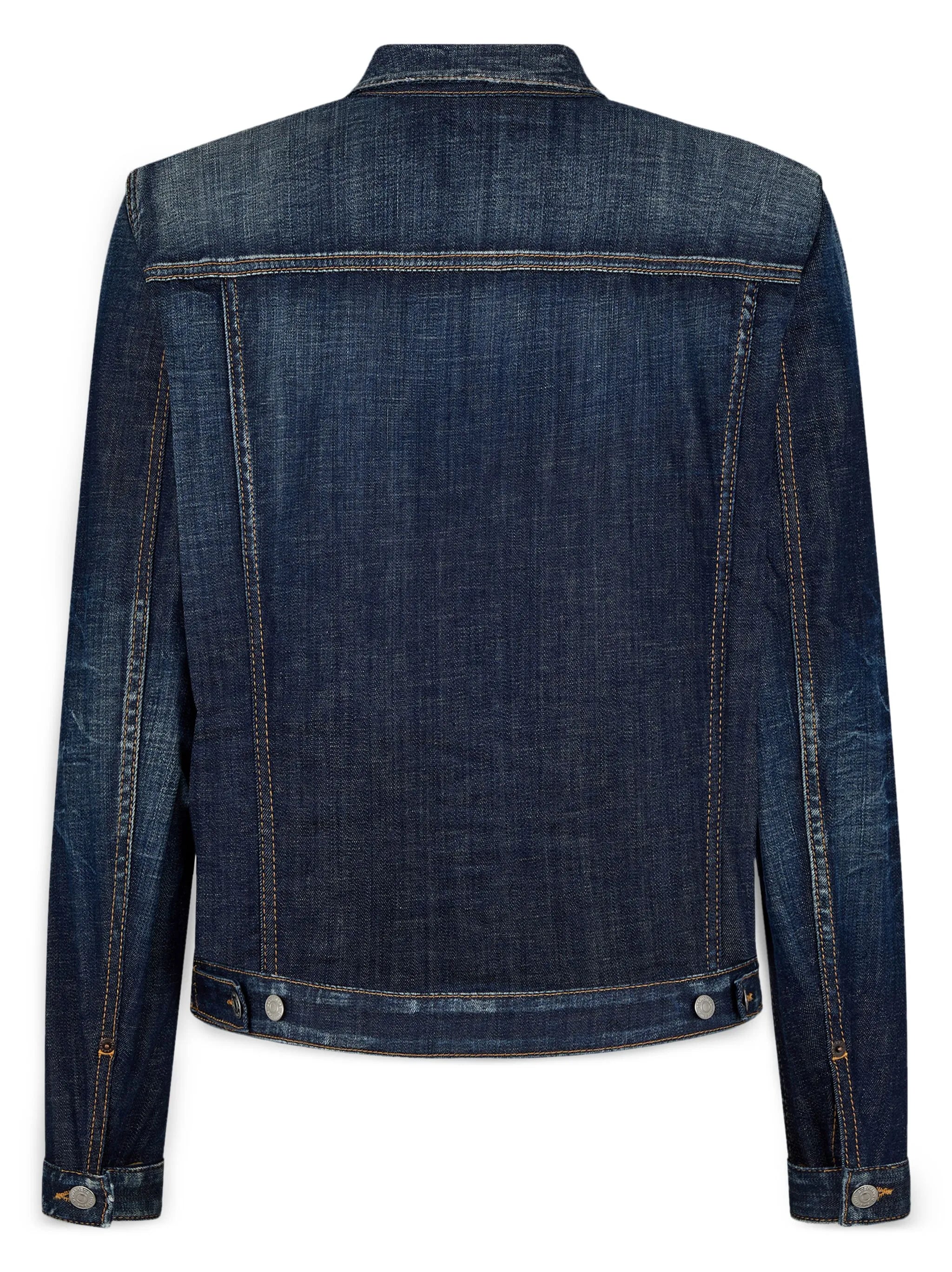 distressed denim jacket