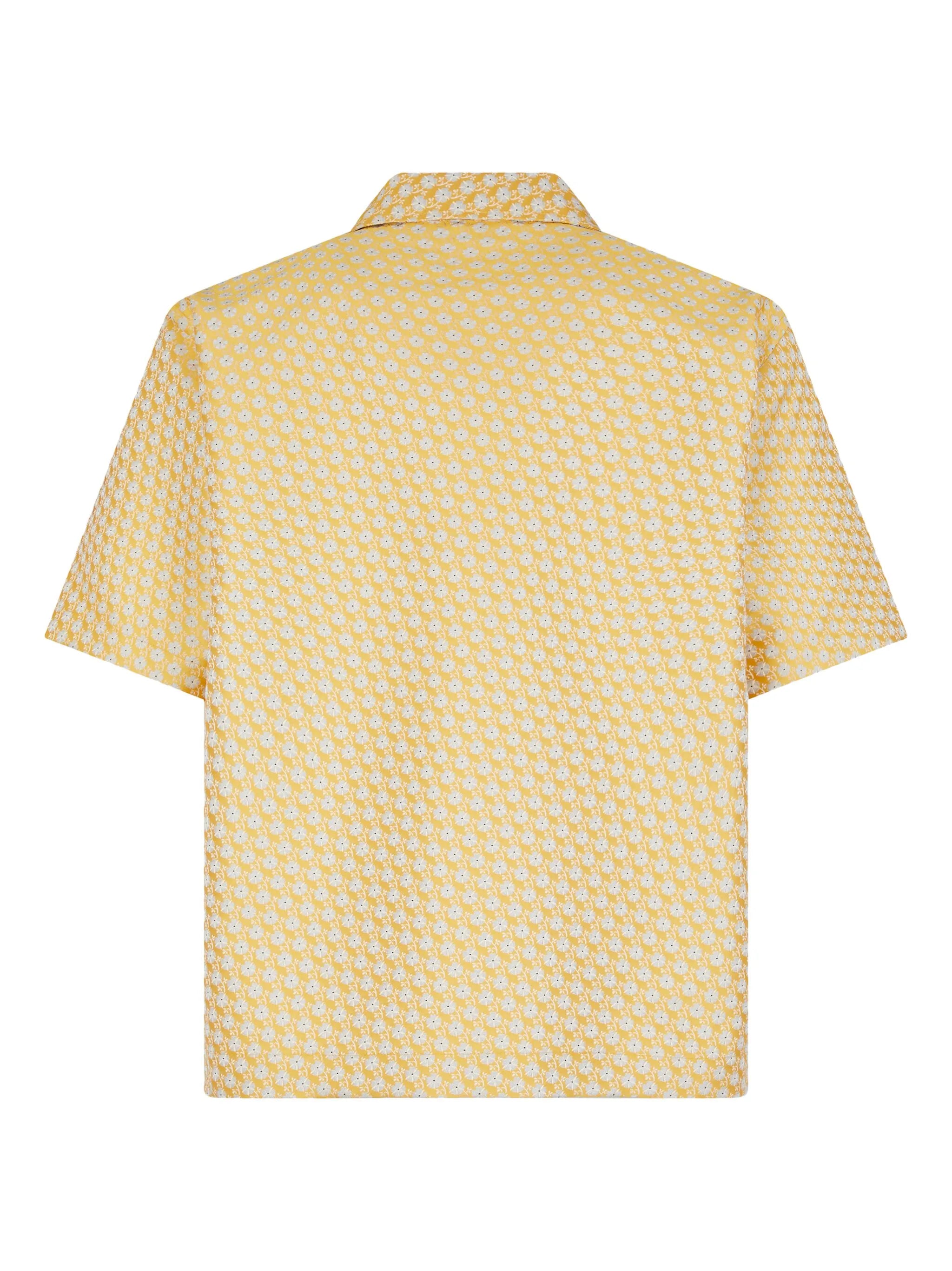 geometric-print short-sleeve shirt