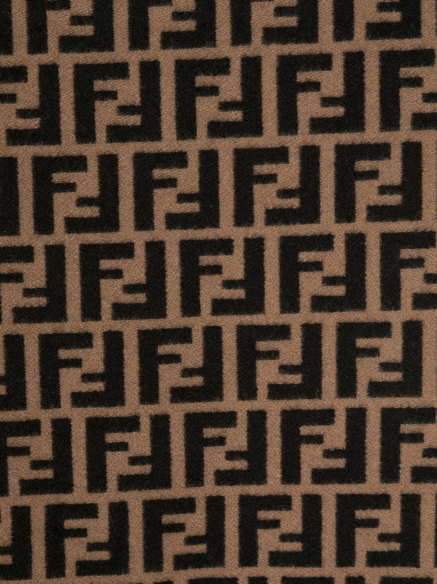 jacquard FF-motif scarf