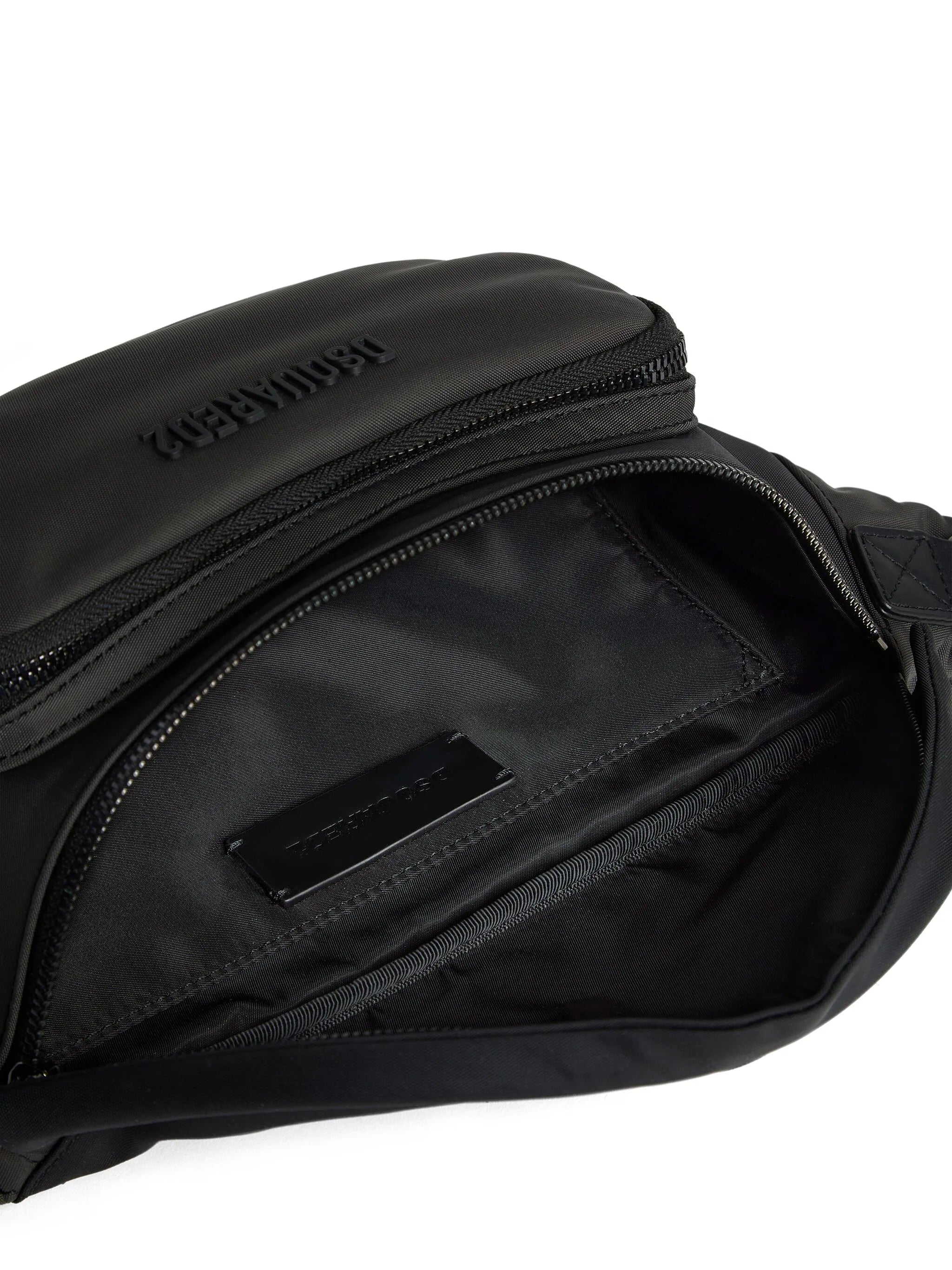 logo-plaque belt bag