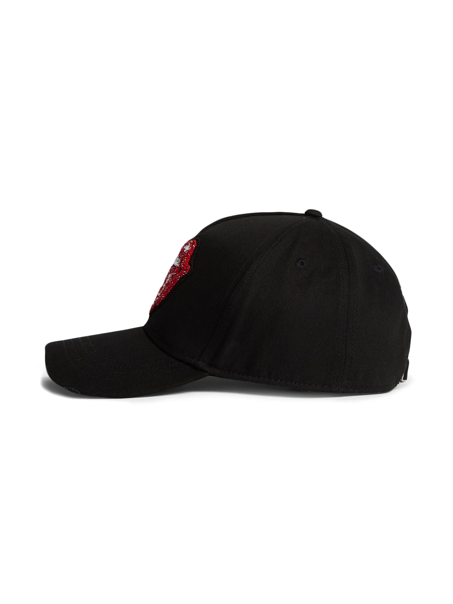 motif-embellished cotton baseball cap