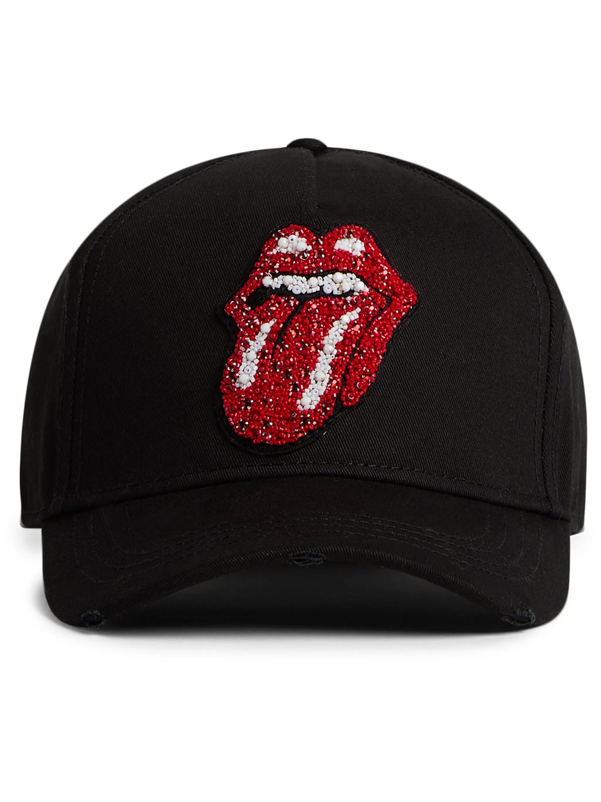 motif-embellished cotton baseball cap