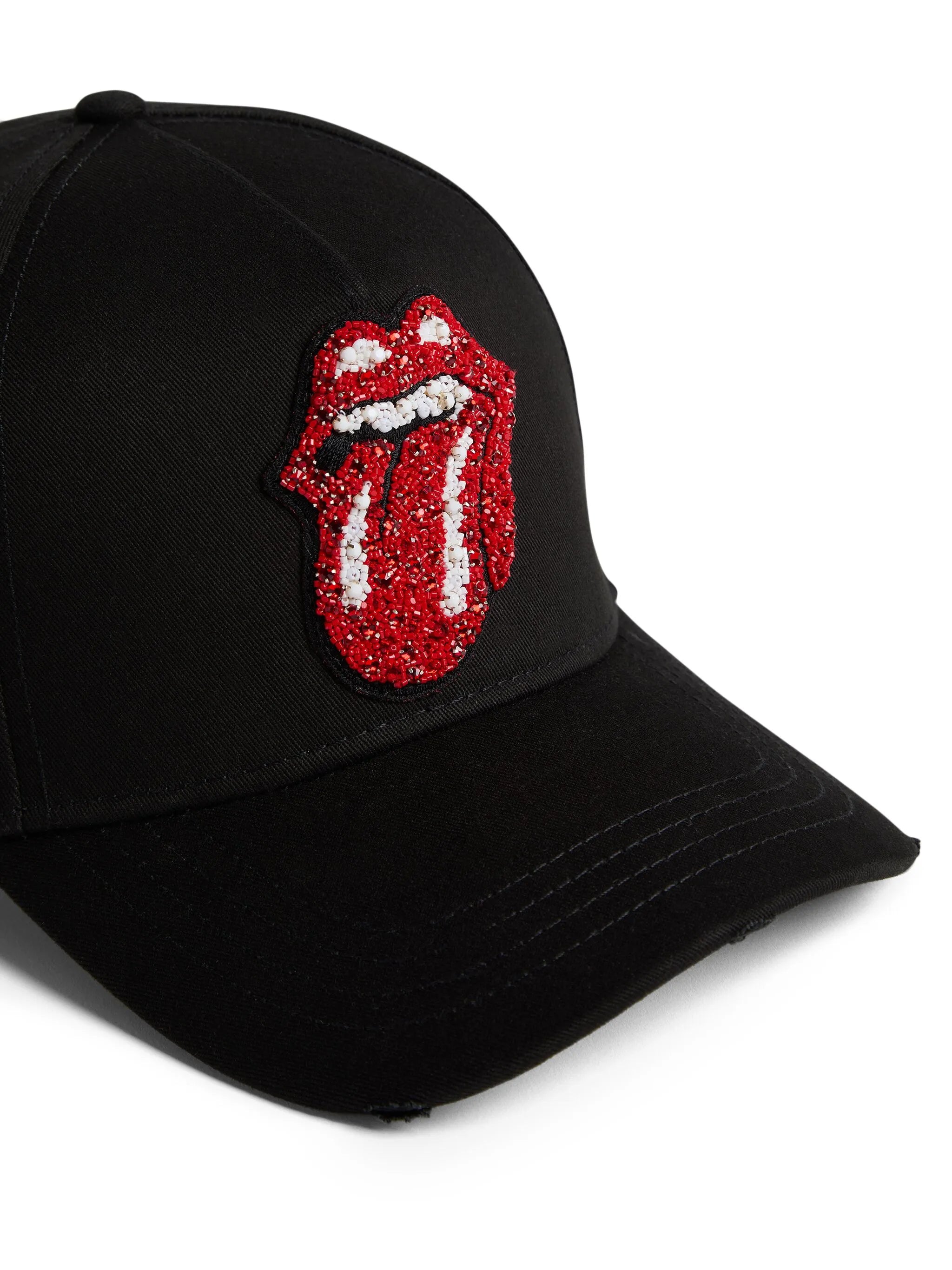 motif-embellished cotton baseball cap
