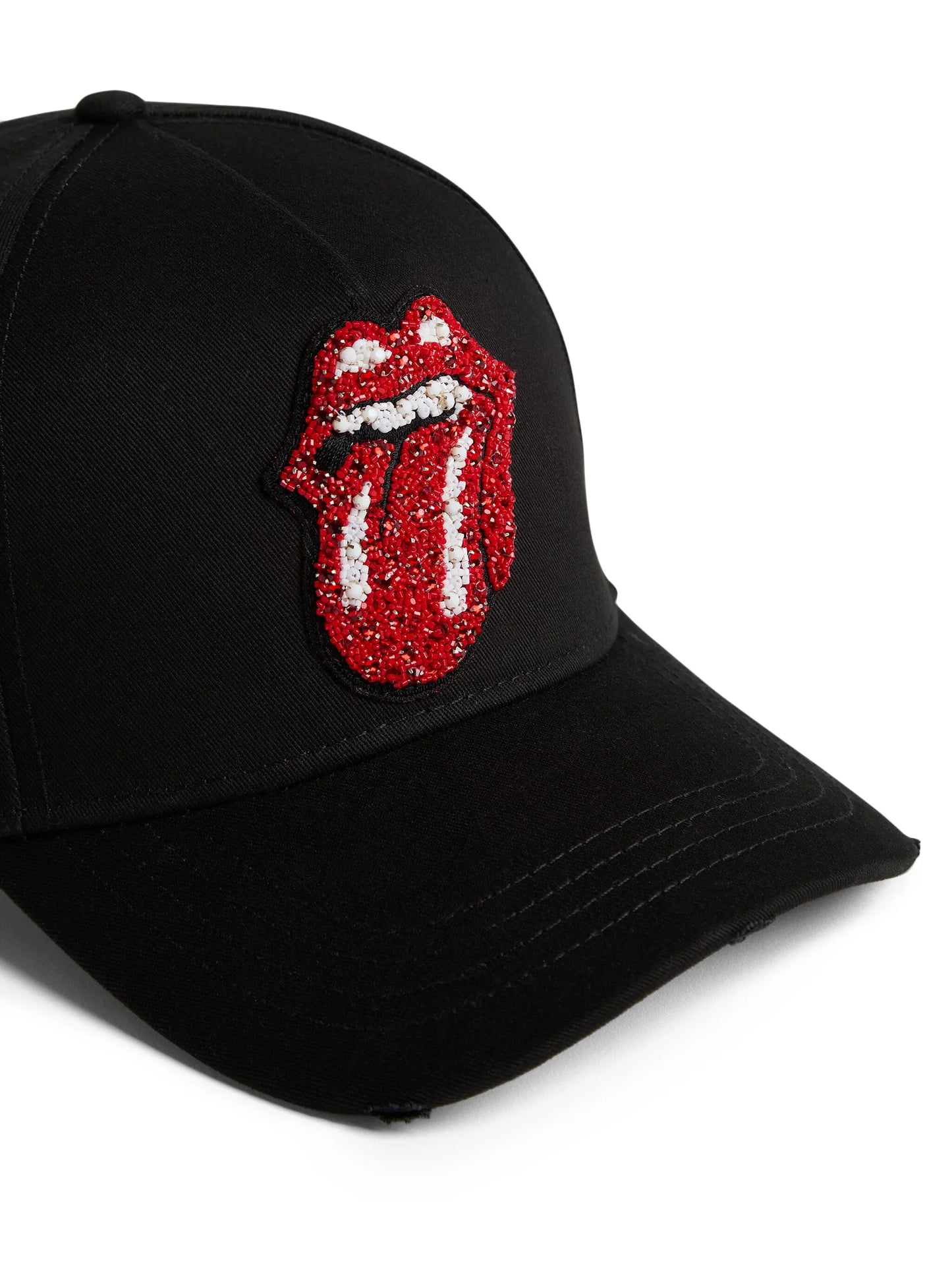 motif-embellished cotton baseball cap
