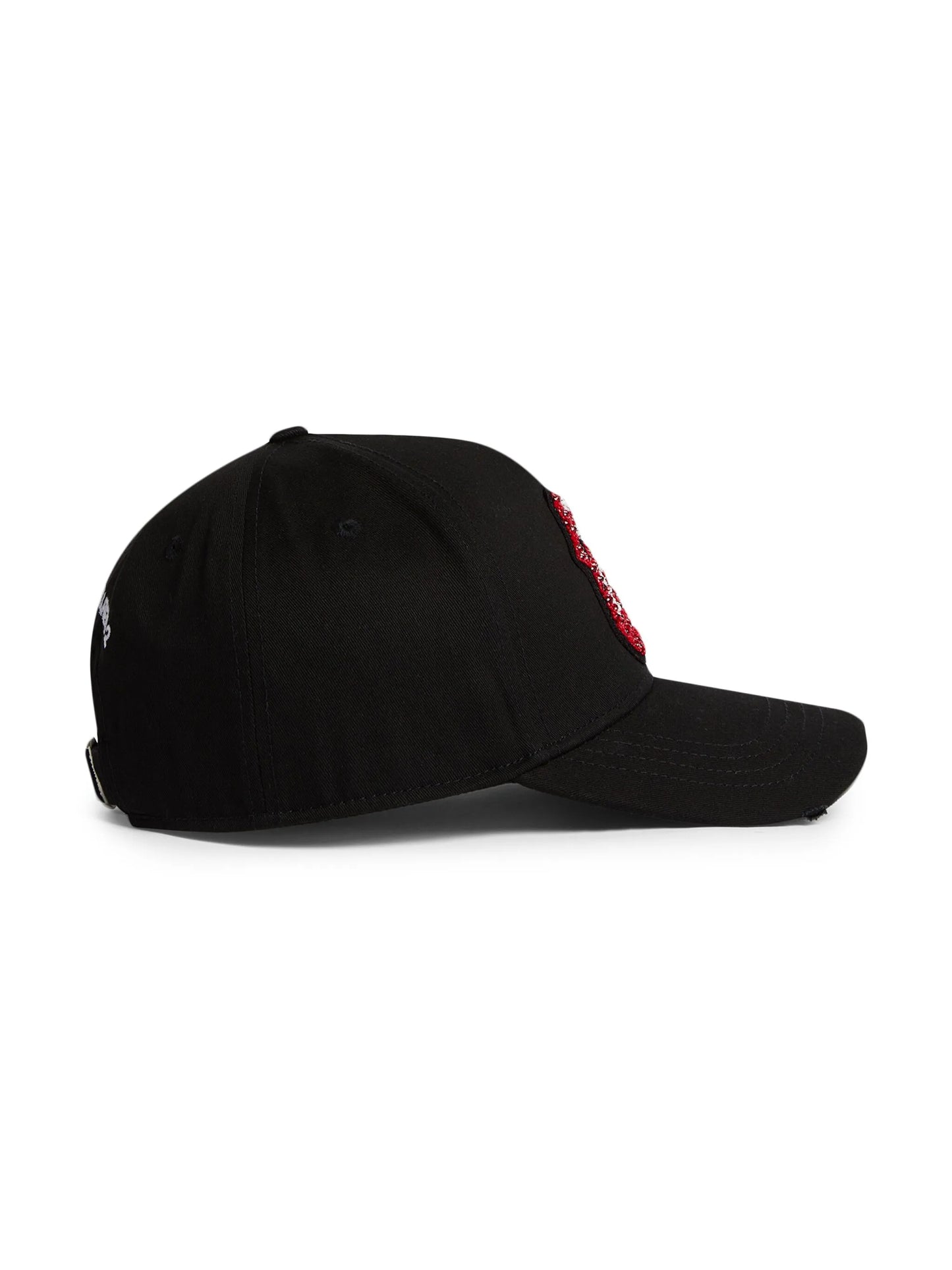 motif-embellished cotton baseball cap