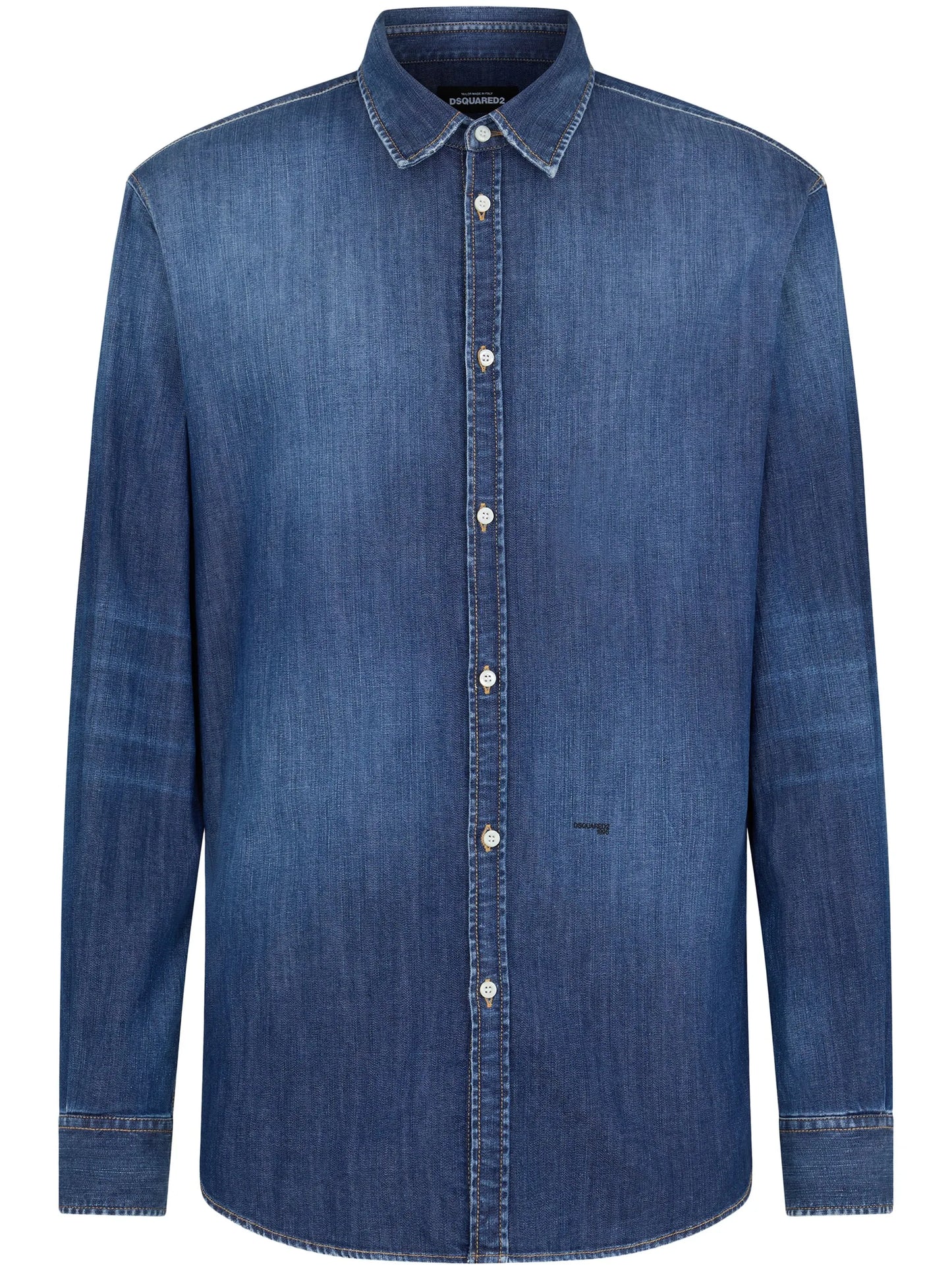 faded denim shirt