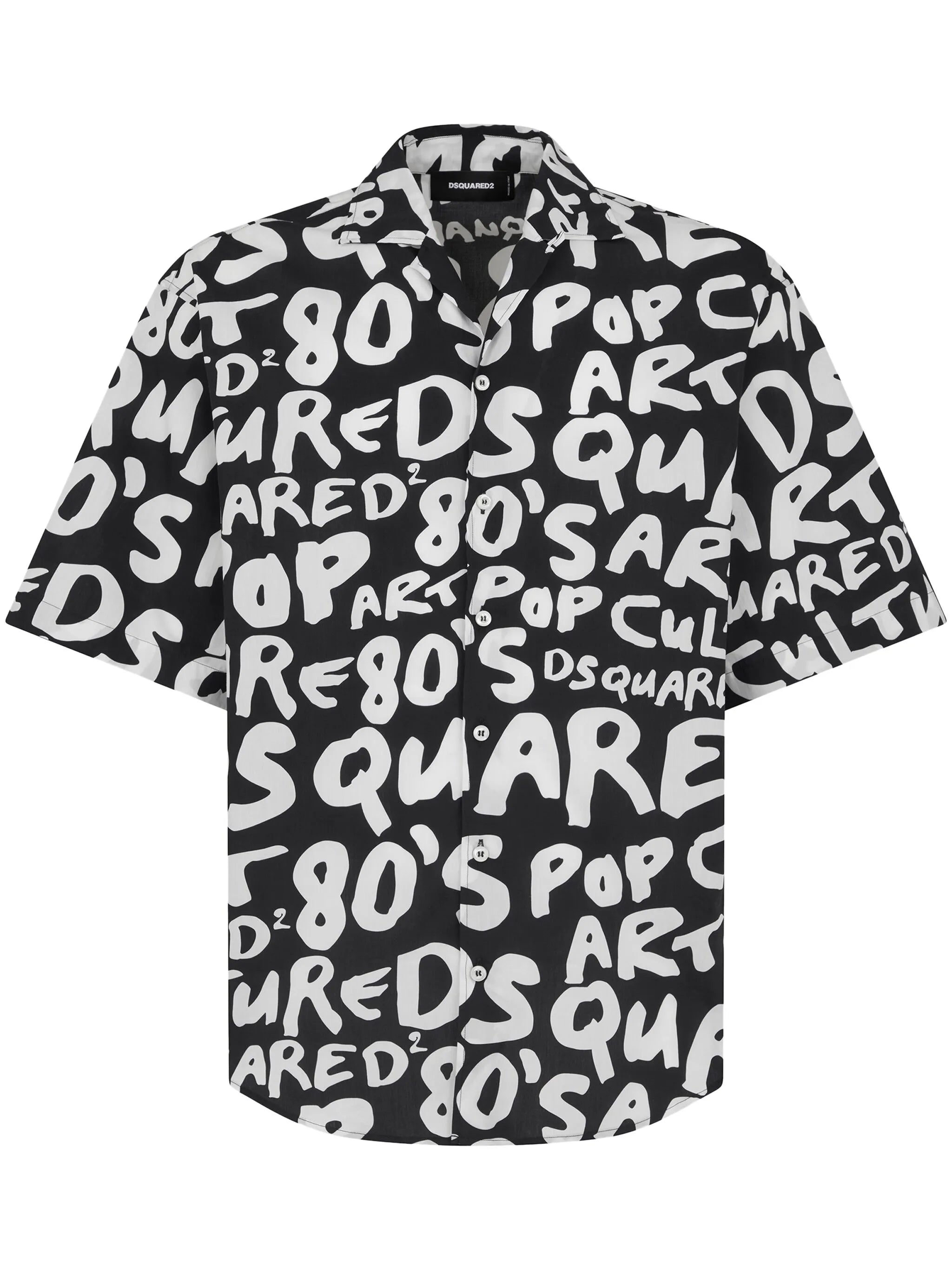80's Pop-print cotton shirt