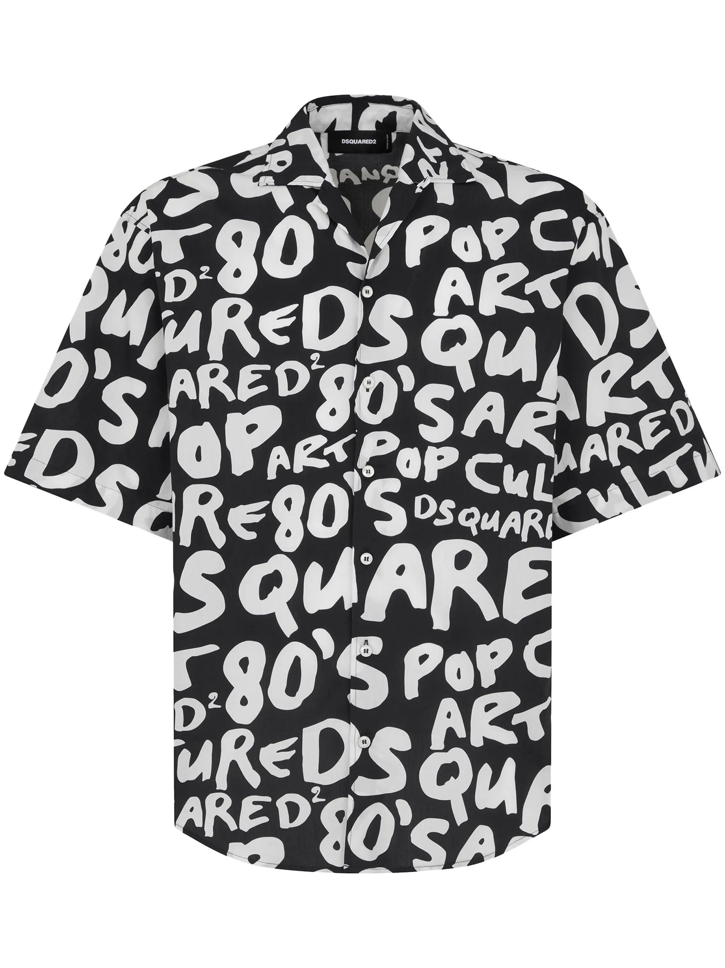 80's Pop-print cotton shirt