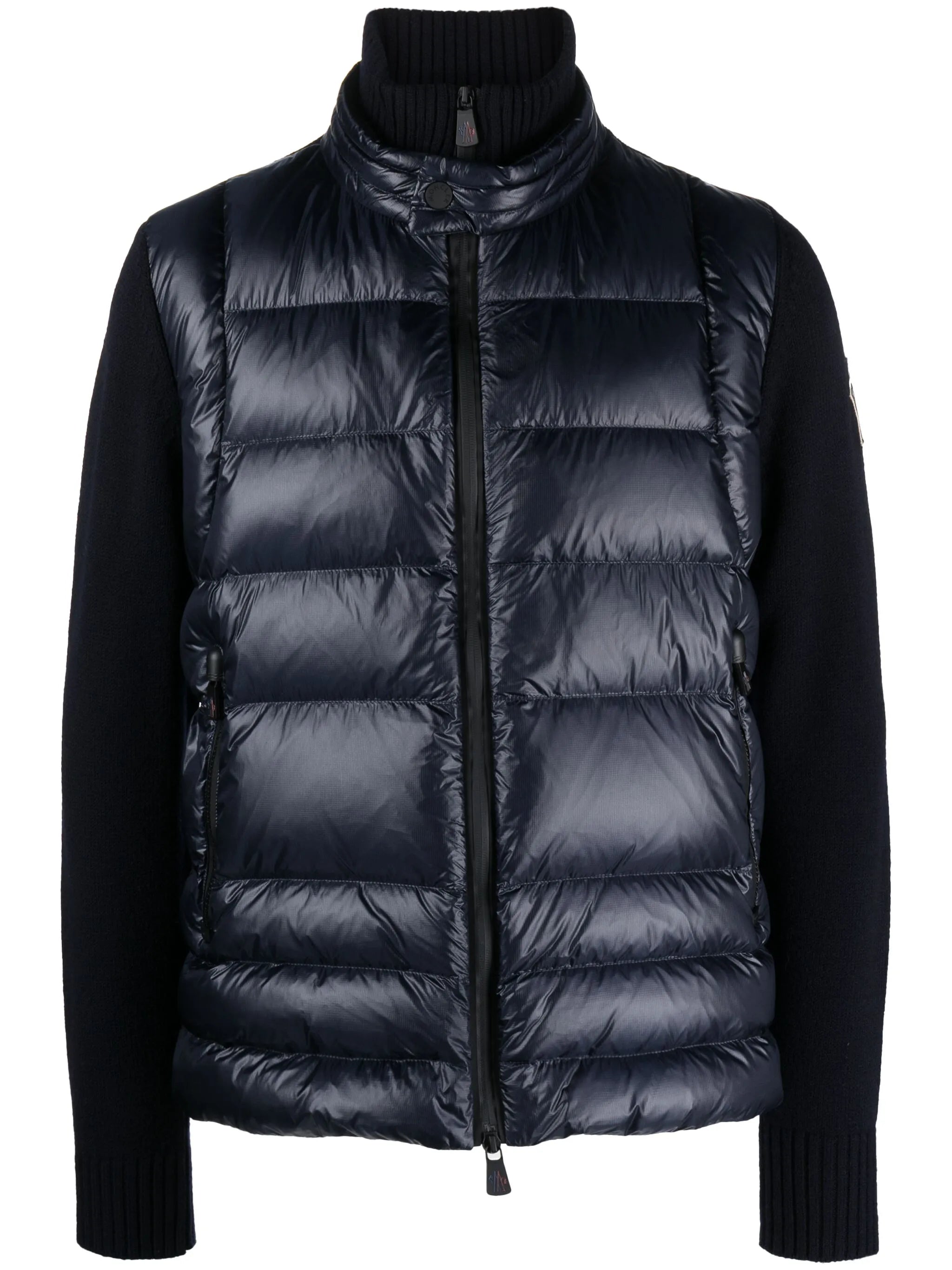 padded down-feather knitted jacket