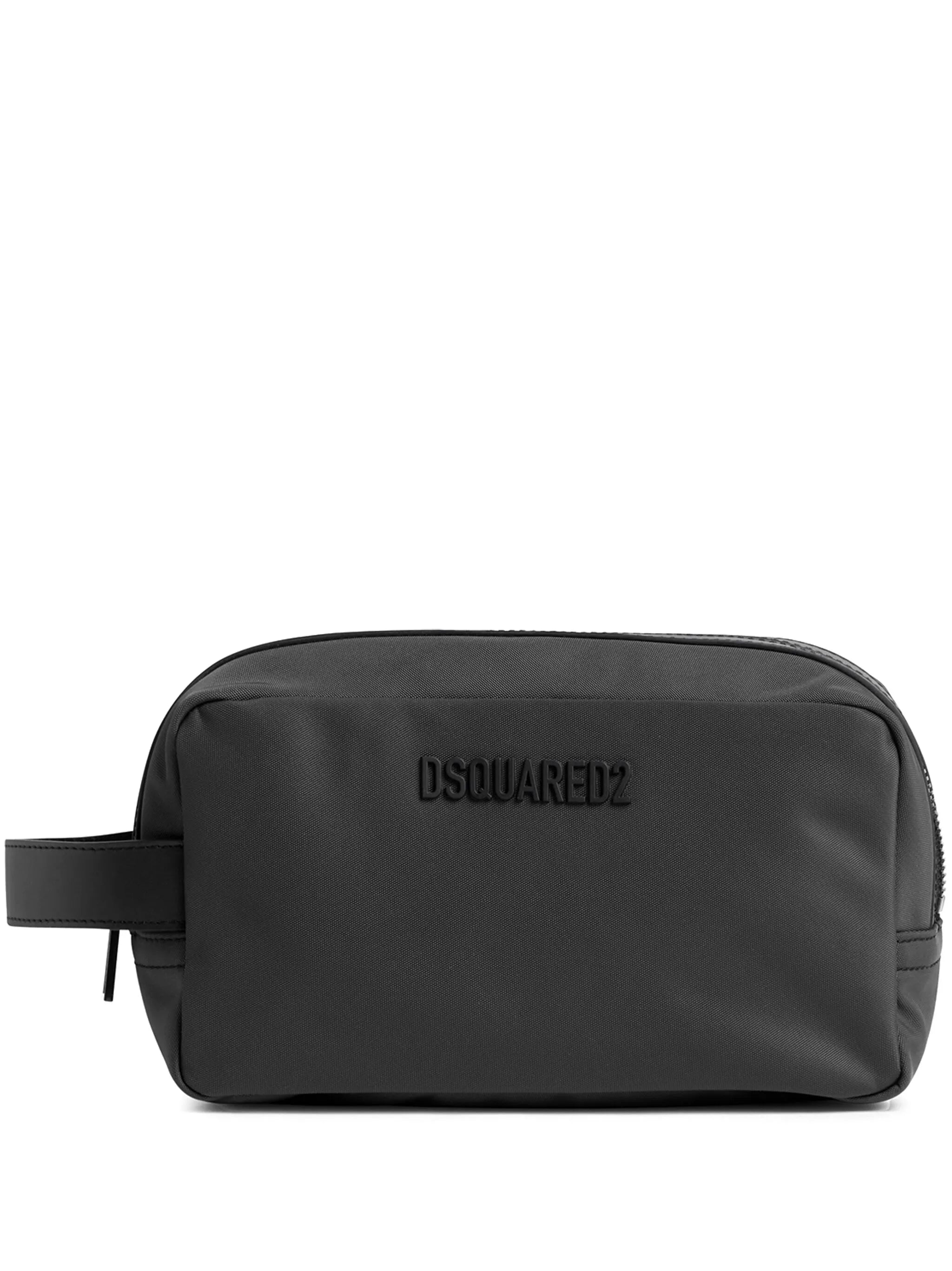 logo-detail wash bag