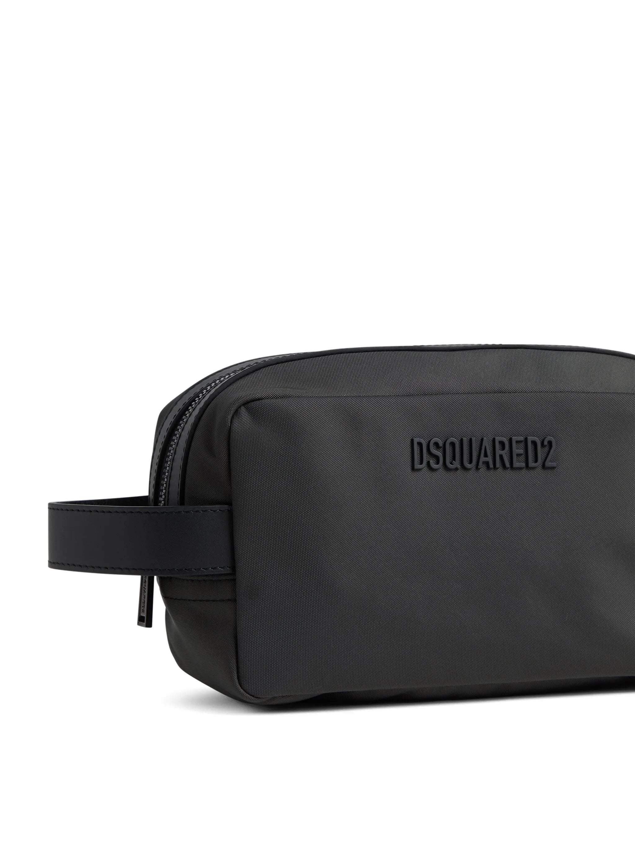 logo-detail wash bag
