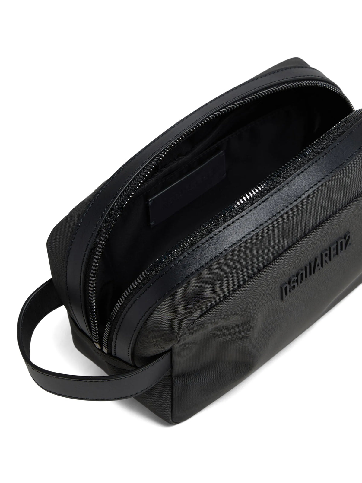 logo-detail wash bag