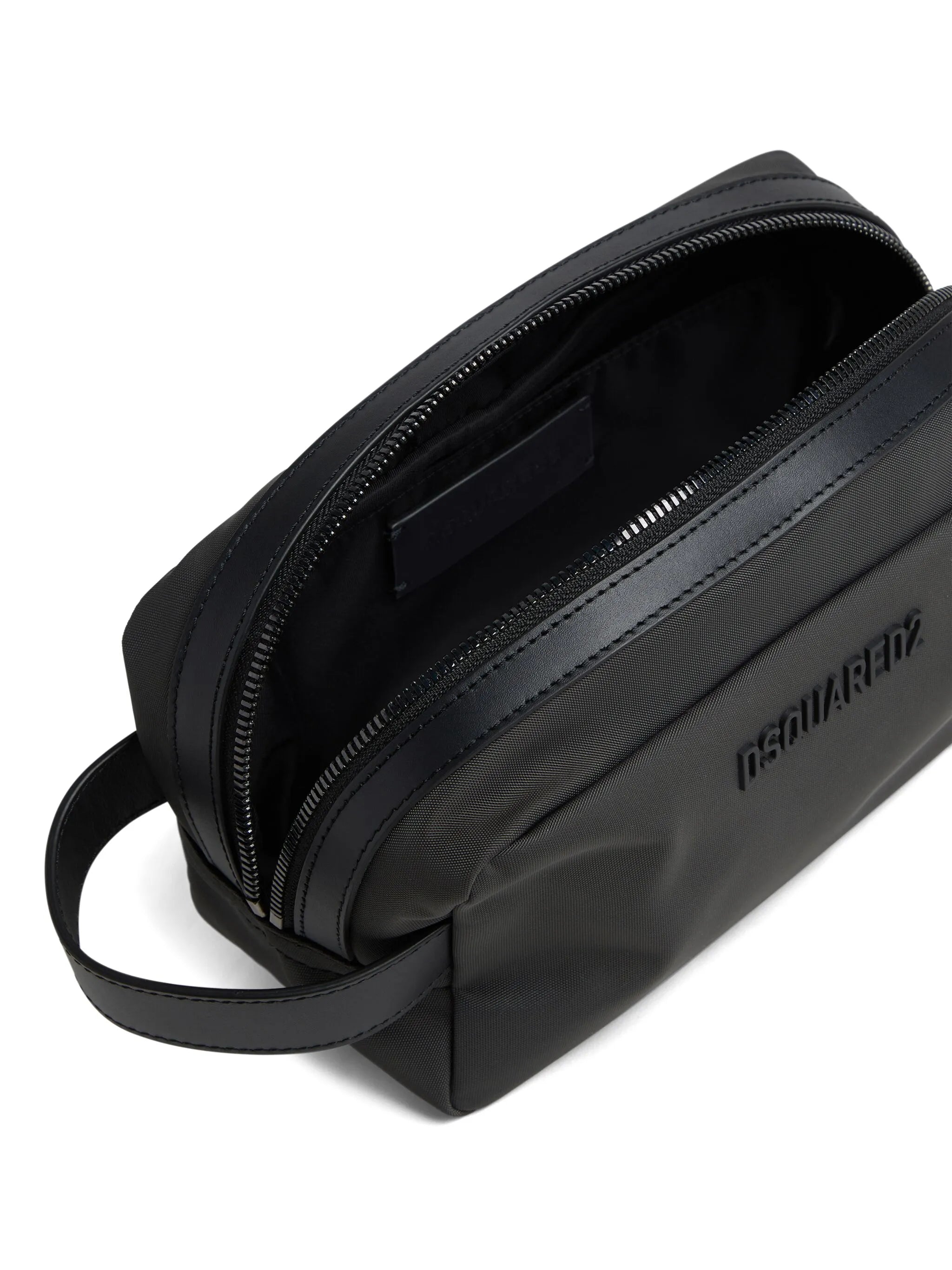 logo-detail wash bag