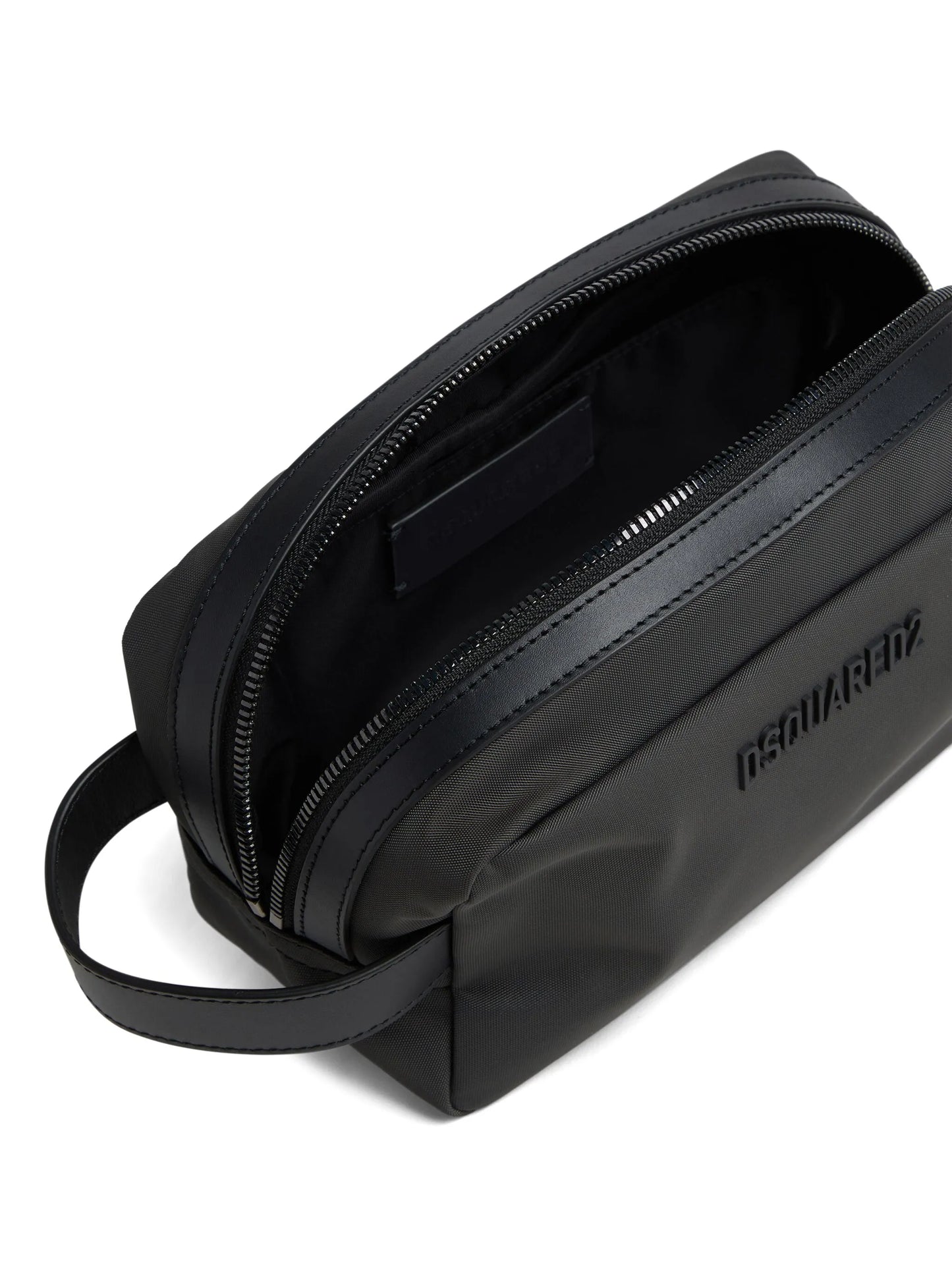 logo-detail wash bag